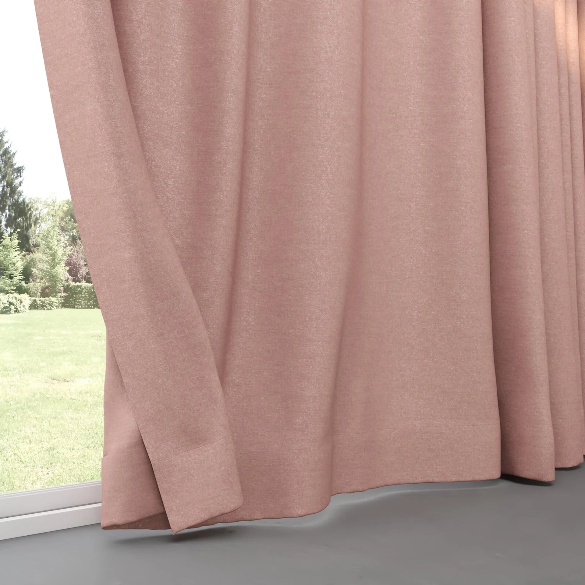 Bottom view of Drama Boudoir, pinch pleat