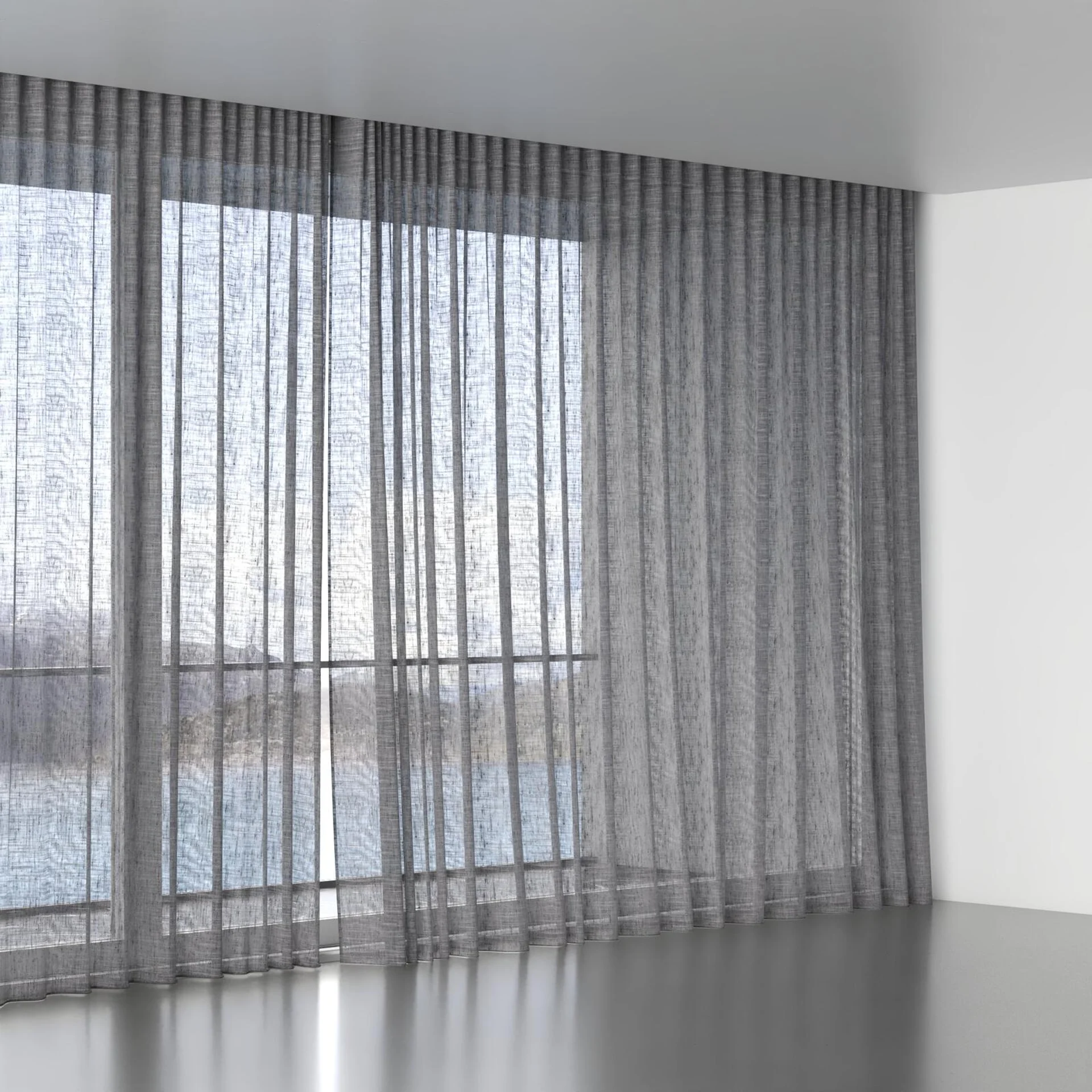 Full view of Zip Iron, wave pleat