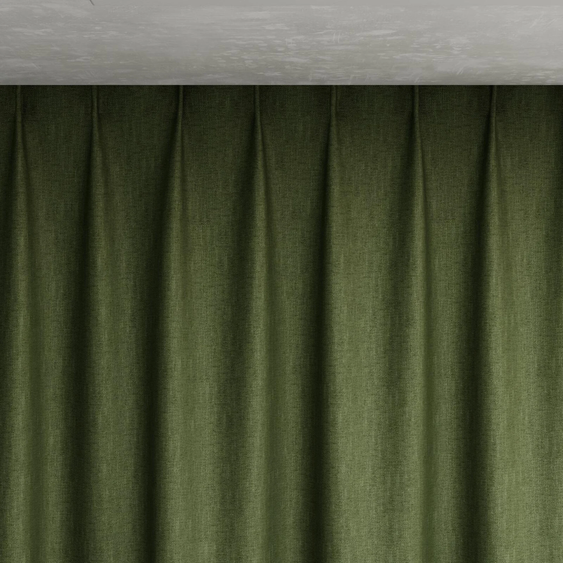 Top view of Bronco Basil, pinch pleat