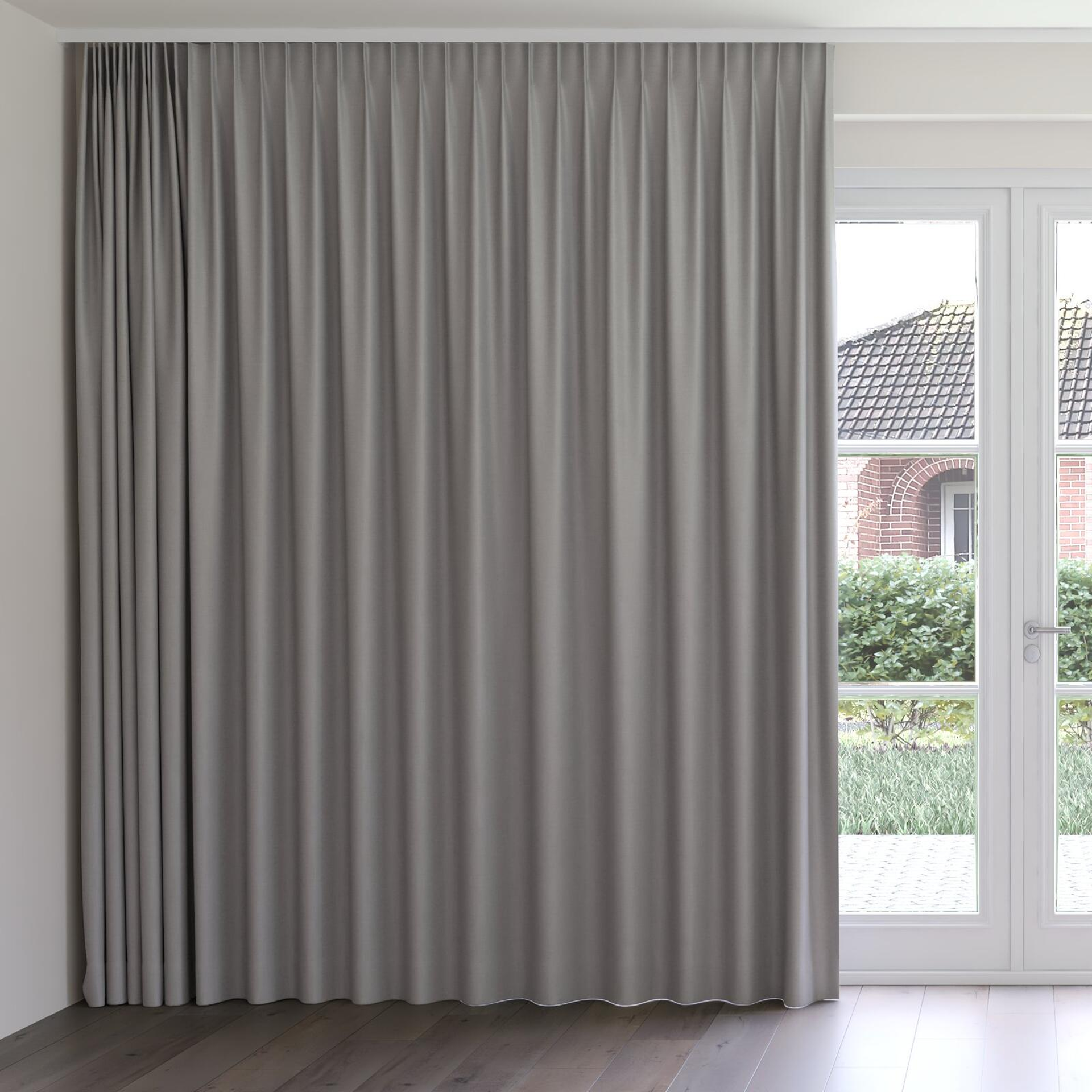 Front view of Urban Stone, on curtain rail