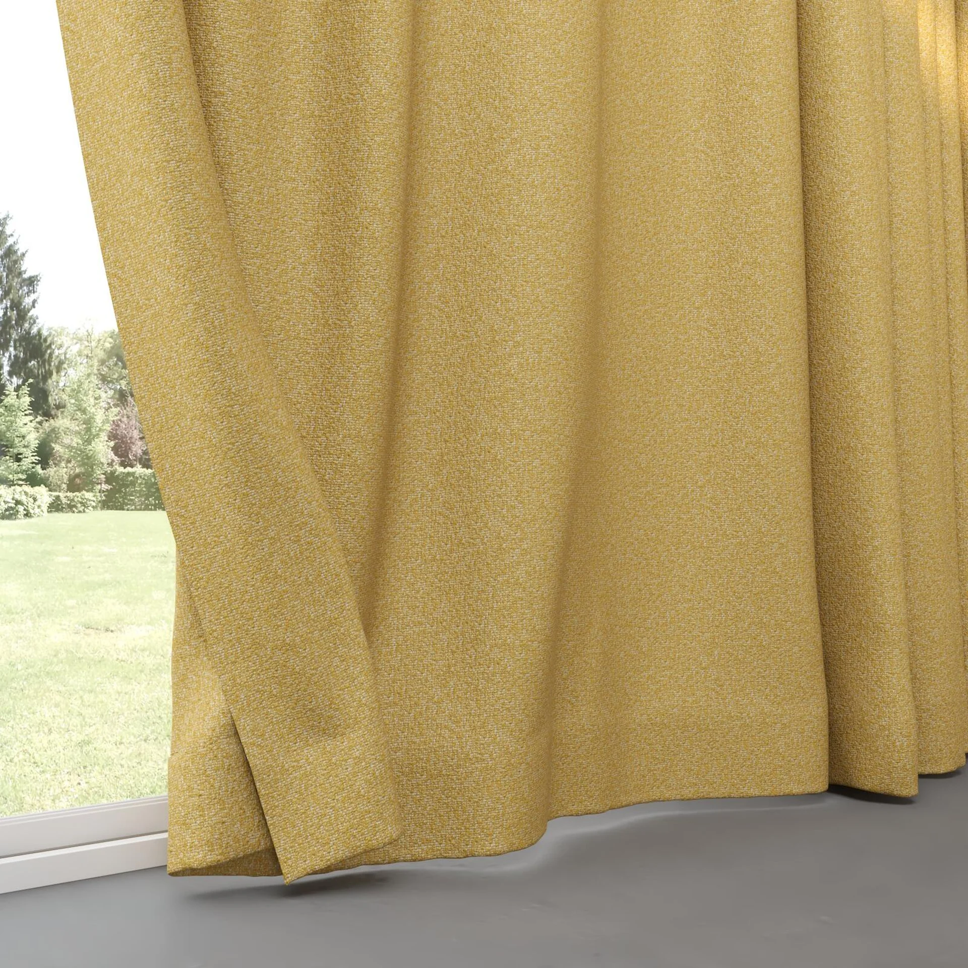 Bottom view of Sabik Antique, pinch pleat
