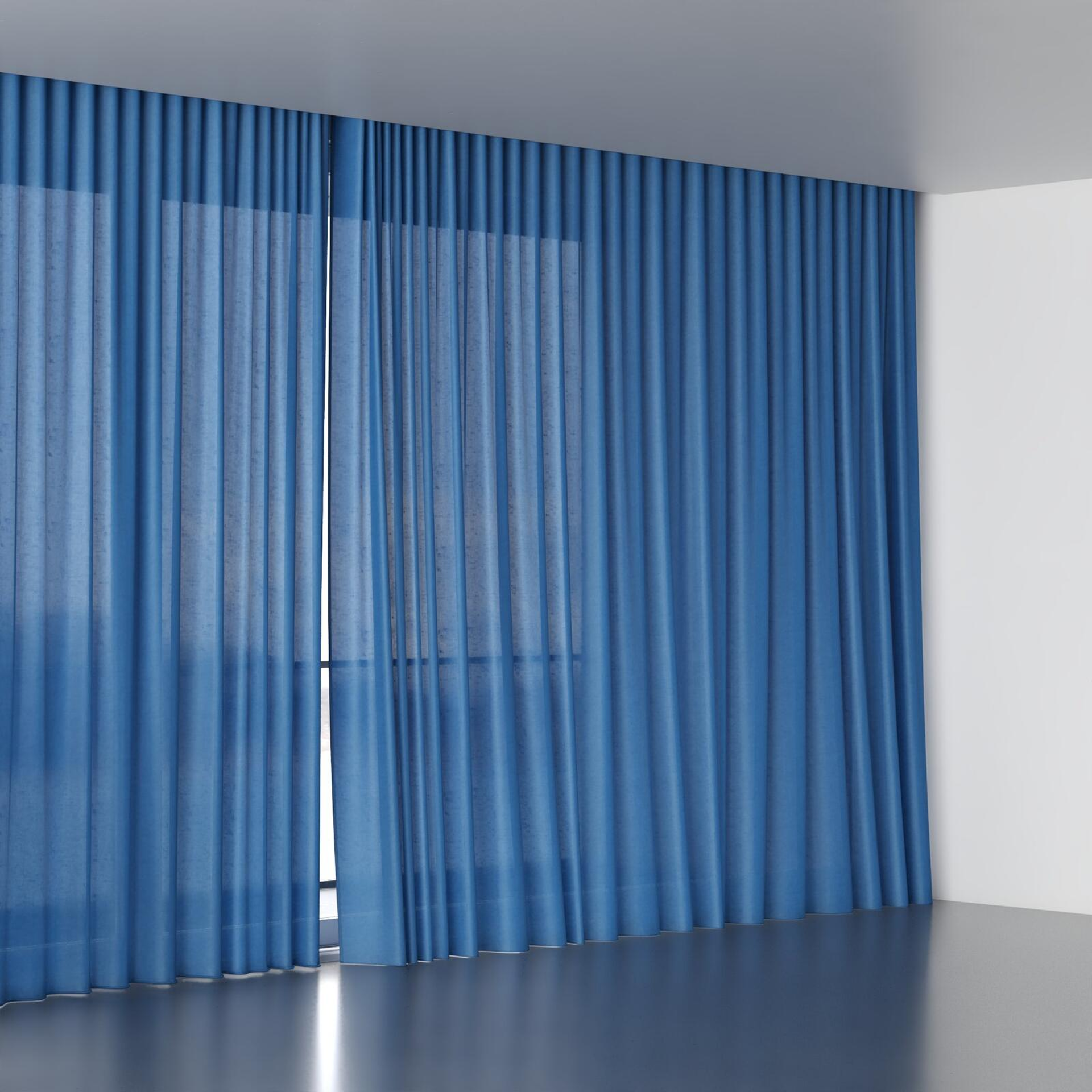 Full view of Flo II Horizon, wave pleat