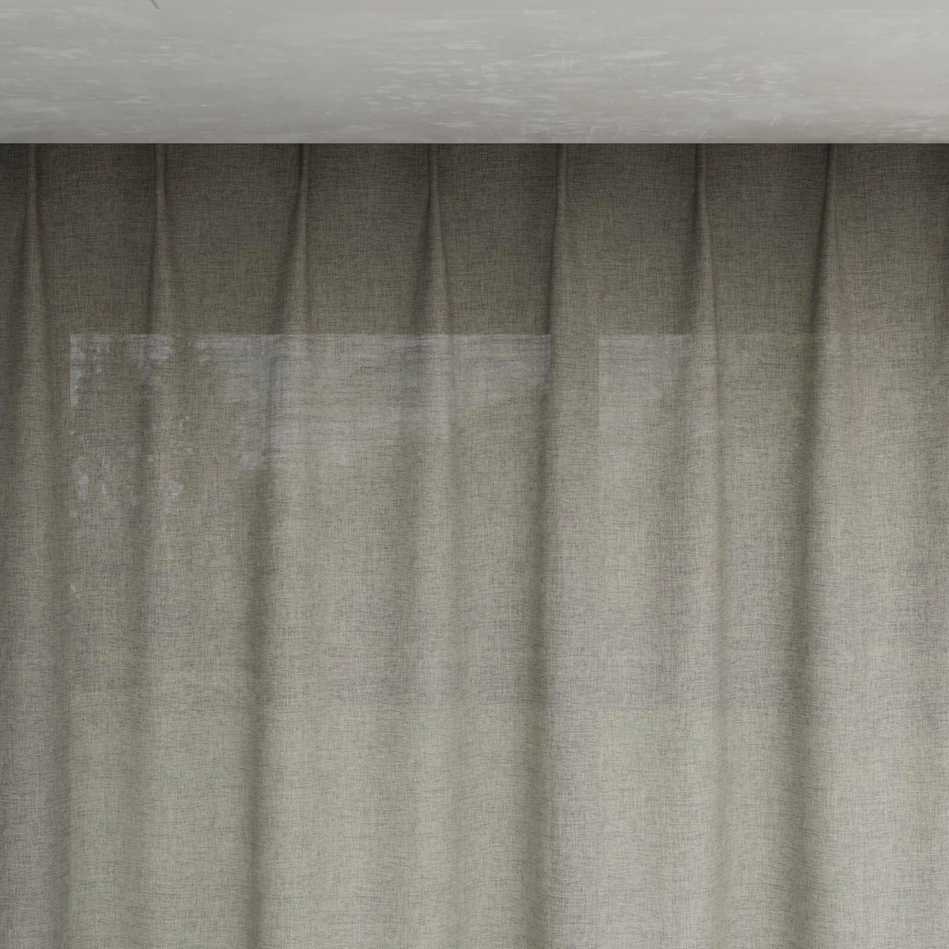 Top view of Envoy 2 Quarry 320cm, pinch pleat