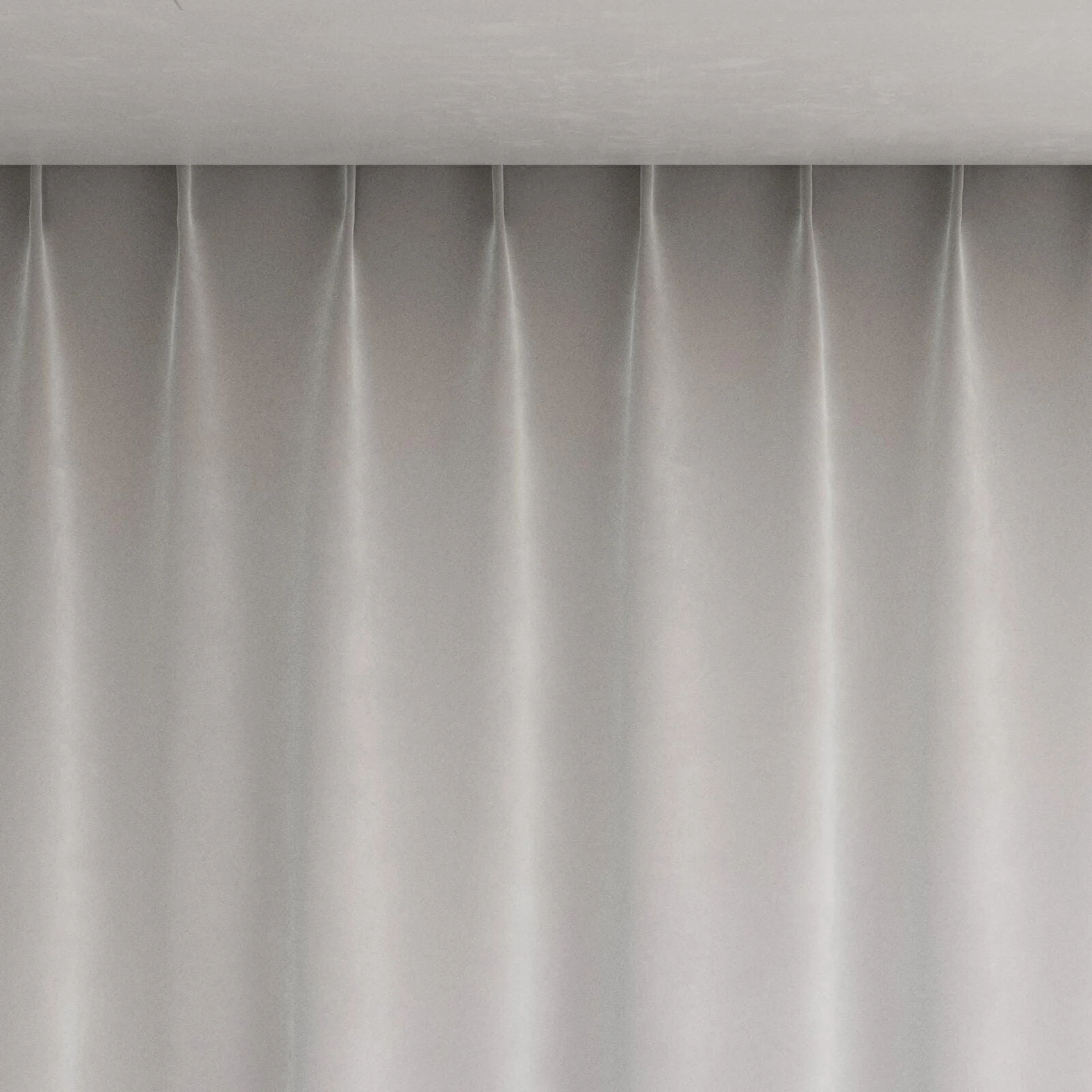 Top view of Vienna Crystal, pinch pleat