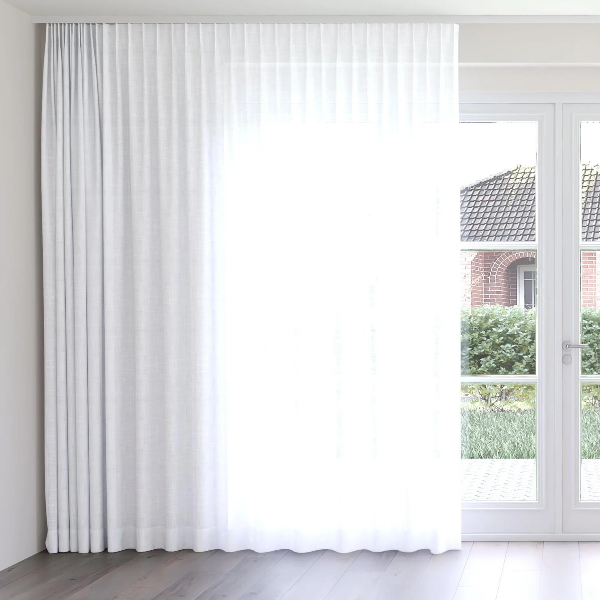 Front view of Release Pure, on curtain rail