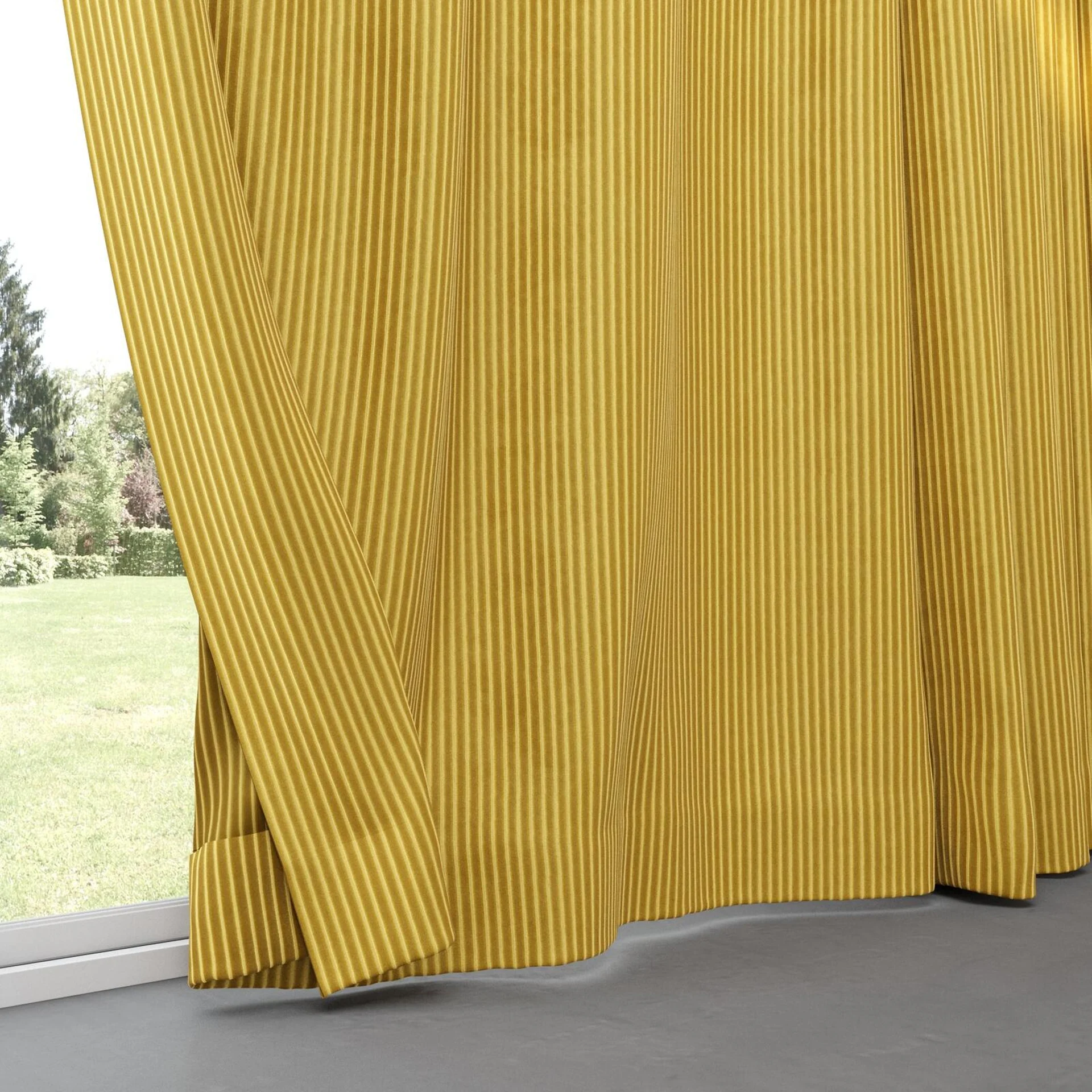 Bottom view of Embrace Medal, pinch pleat