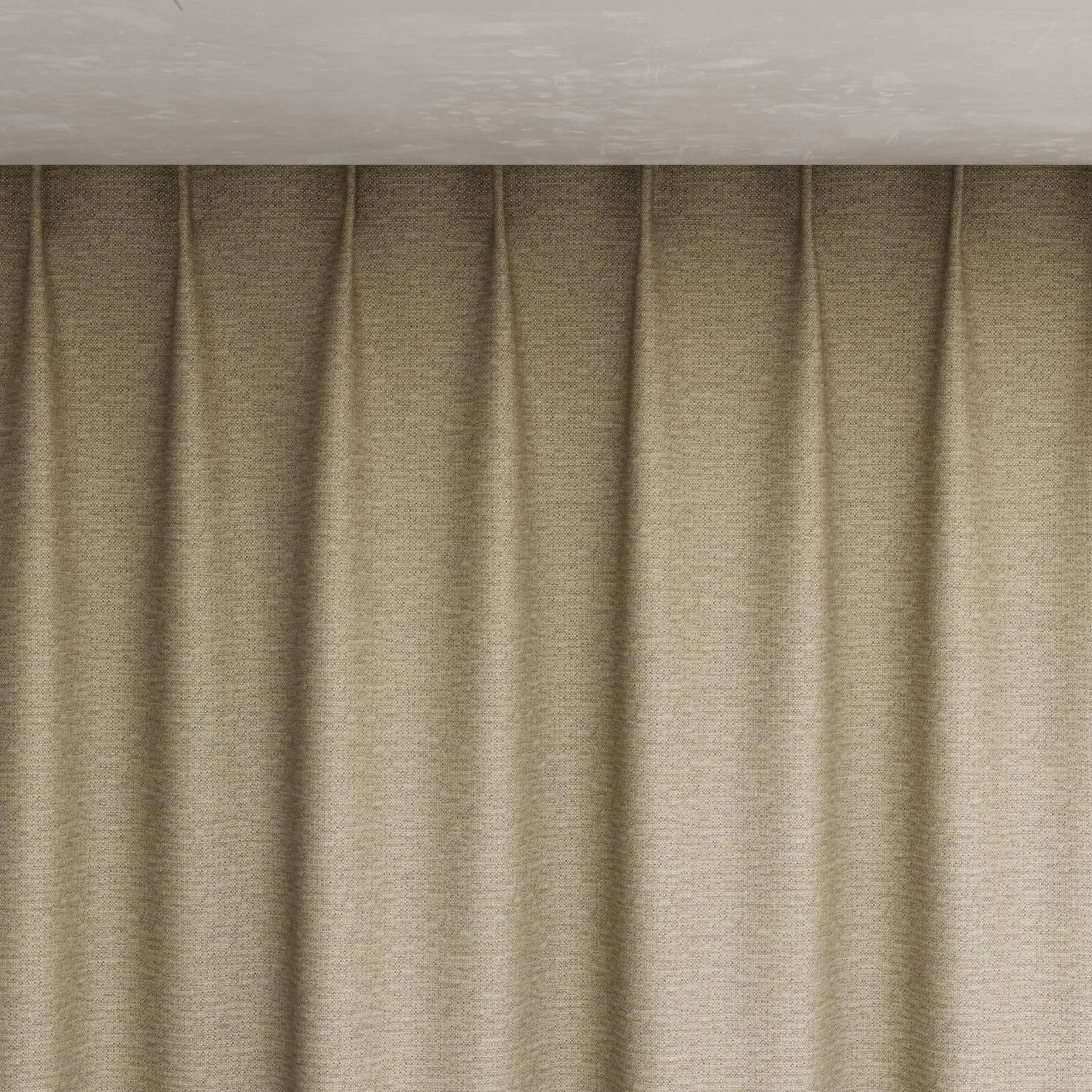 Top view of Bravo Rattan, pinch pleat