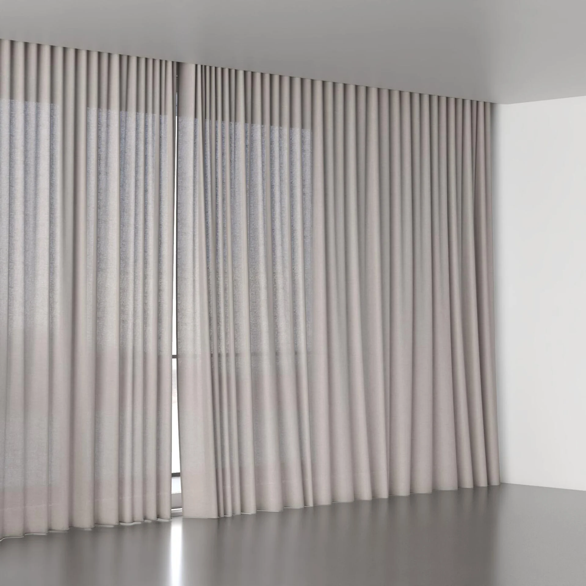 Full view of Arcadia Fossil, wave pleat