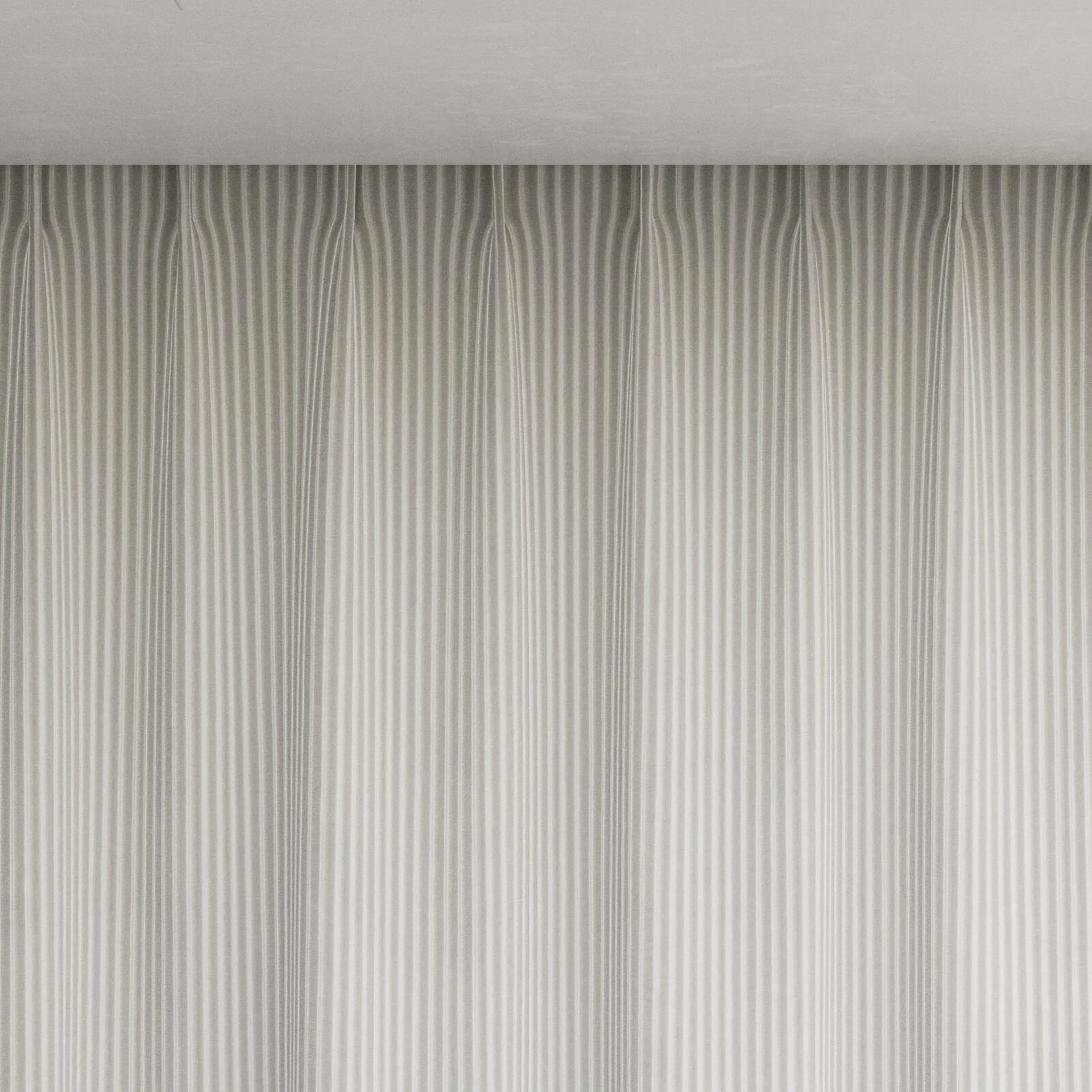Top view of Embrace Silver, pinch pleat