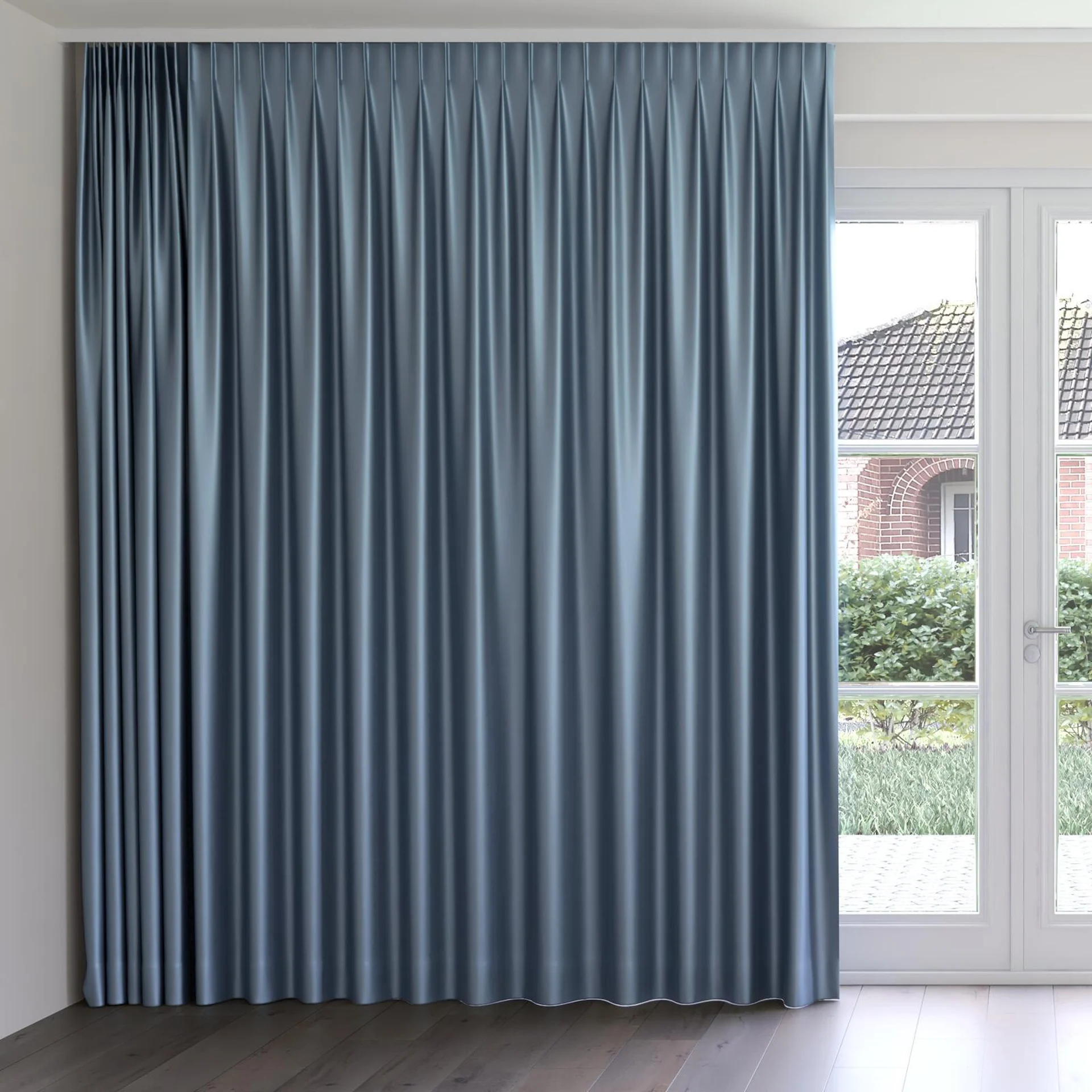 Front view of North Face River, on curtain rail