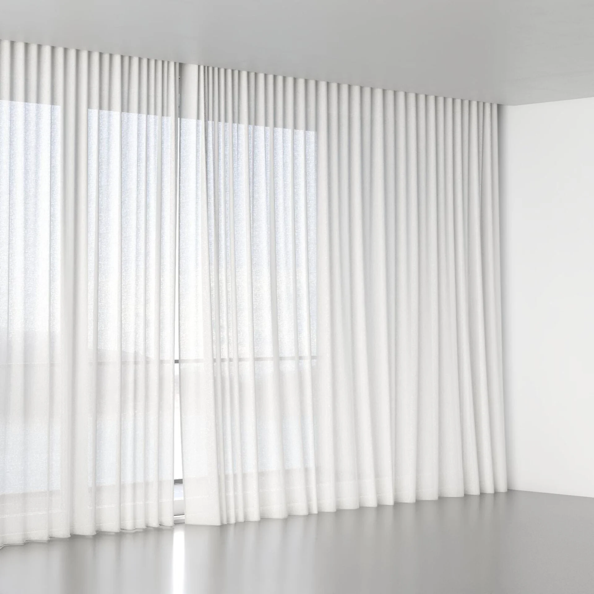 Full view of Mindful Powder, wave pleat