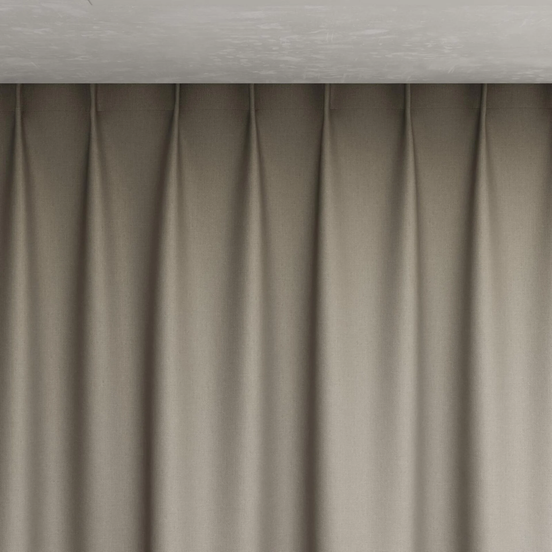 Top view of Kanvas Cement, pinch pleat
