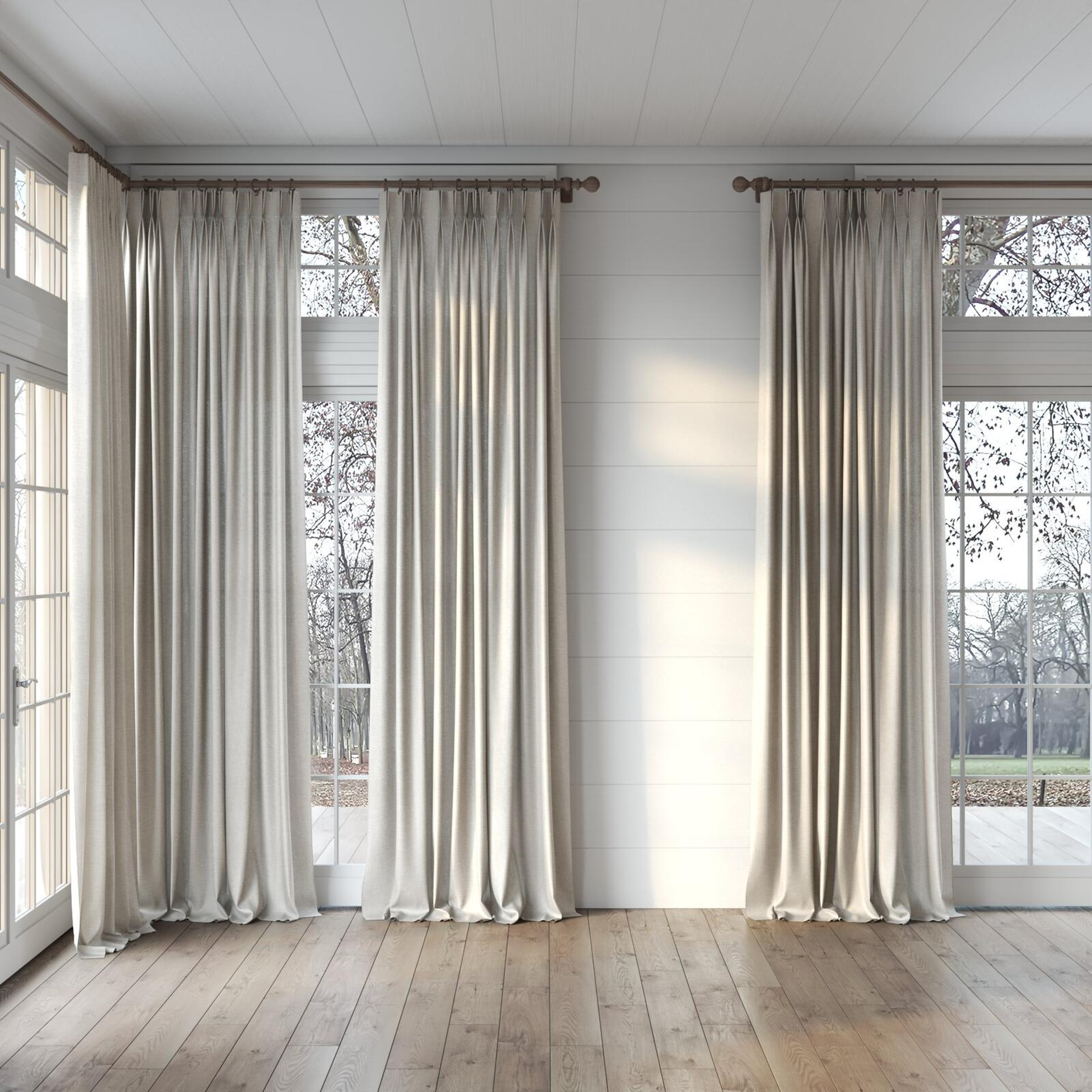 Full view of Oxidant Stone, puddled, on curtain rod