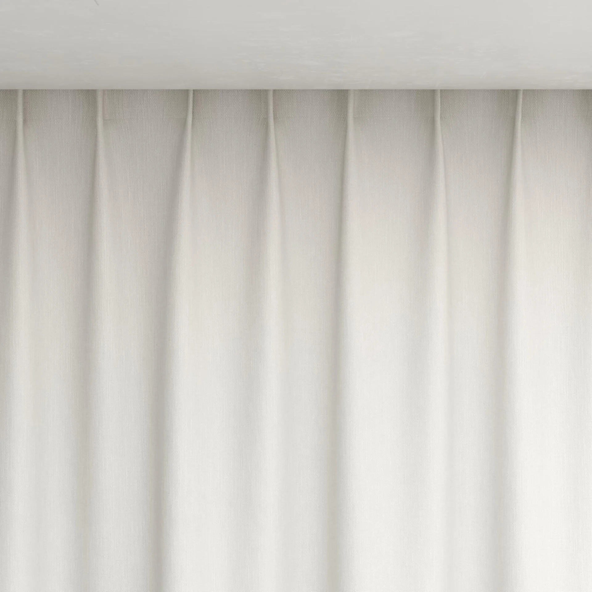 Top view of Cordoba Ivory, pinch pleat