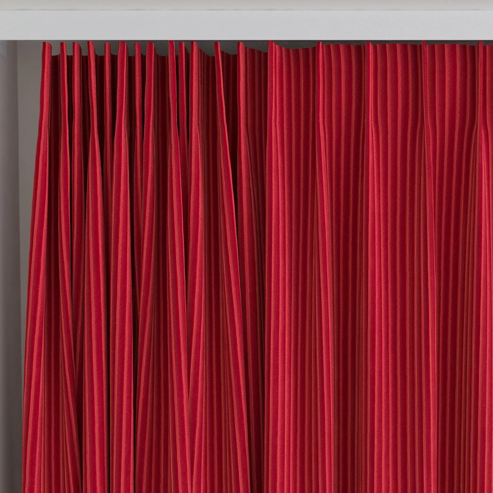 Top view of Embrace Lipstick, on curtain rail