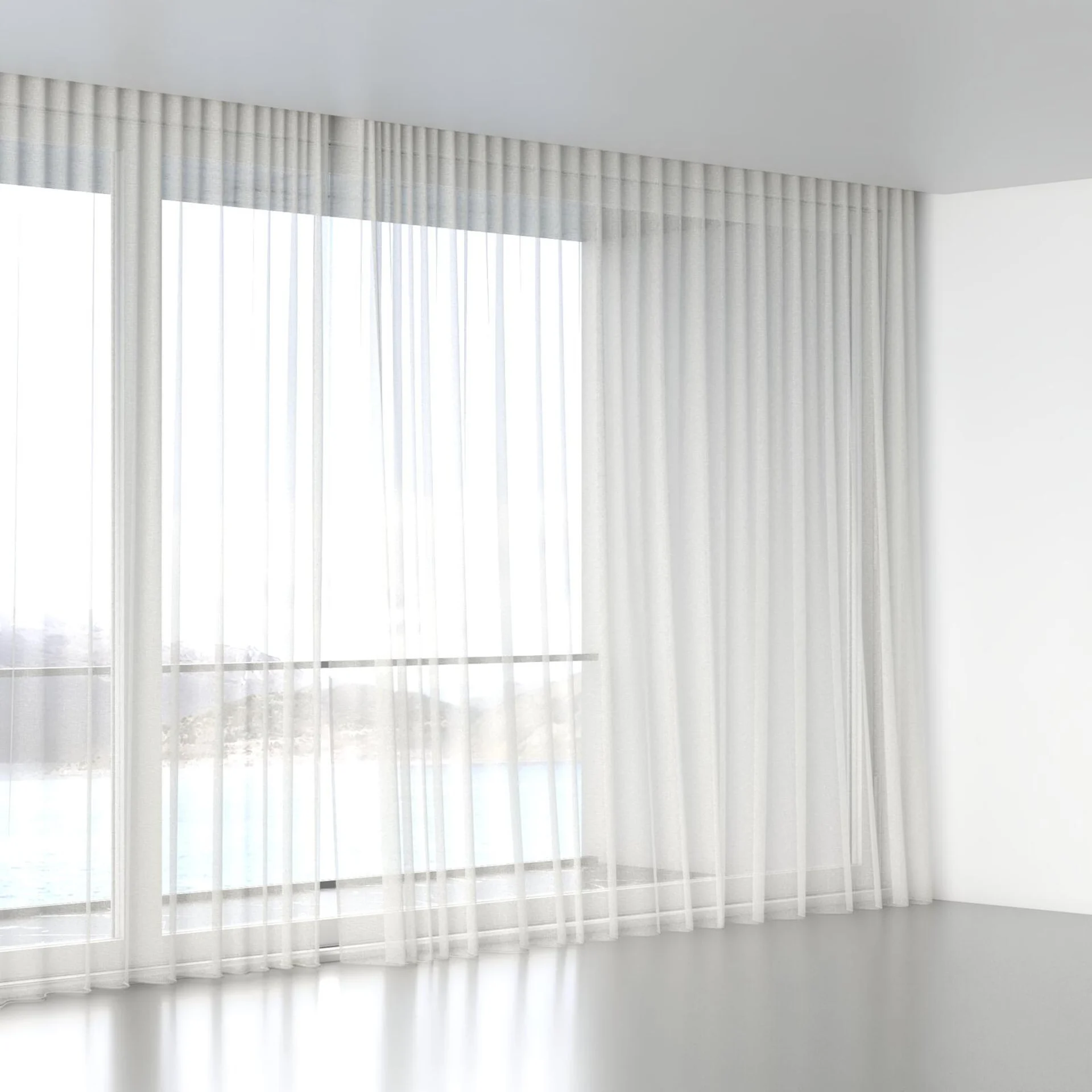 Full view of Lilian Pure, wave pleat