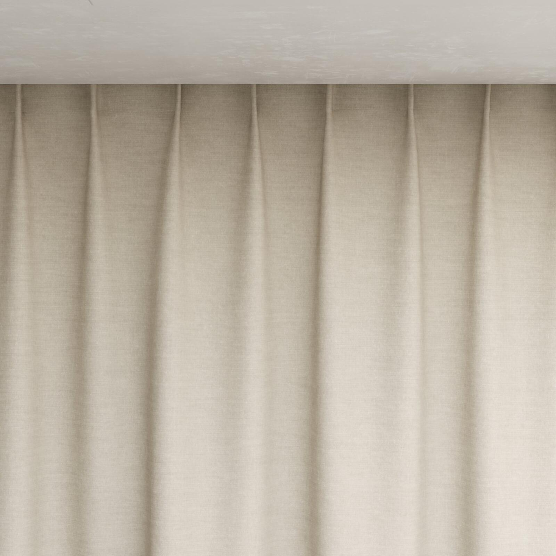 Top view of Drama Marble, pinch pleat