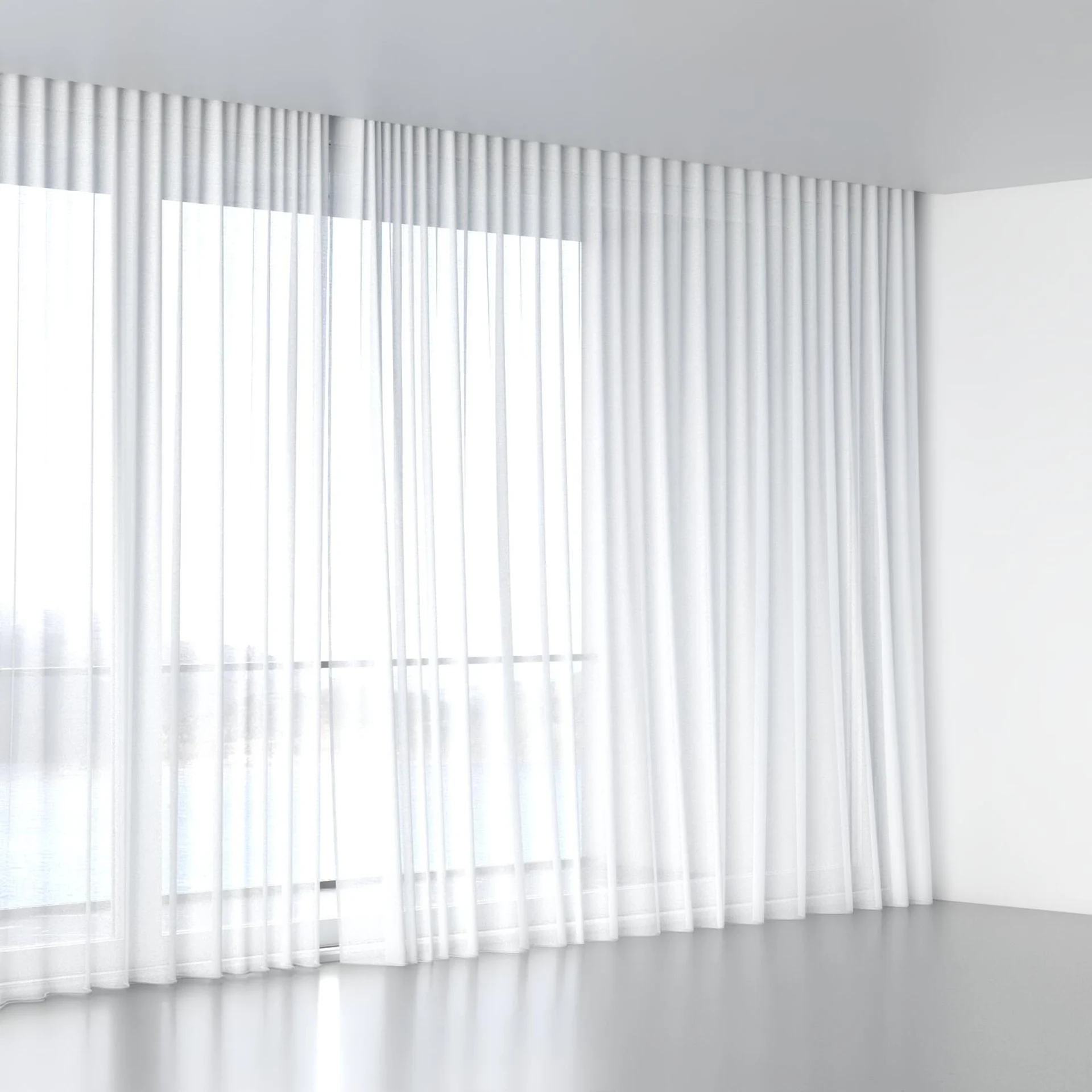 Full view of Focus Ice, wave pleat