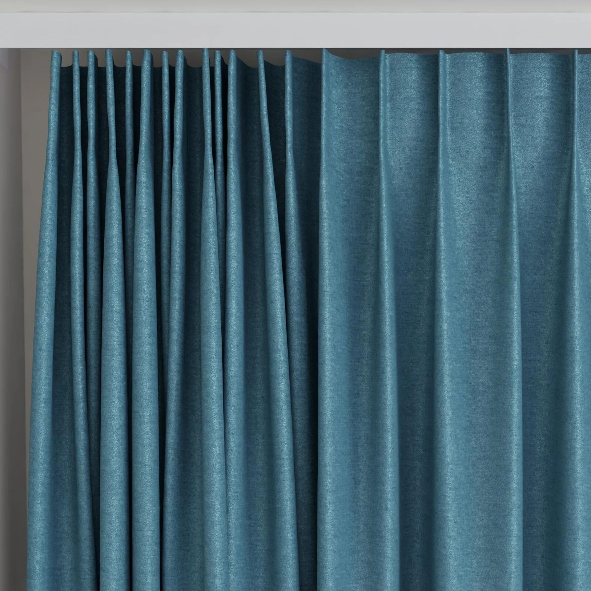 Top view of Drama Scuba, on curtain rail