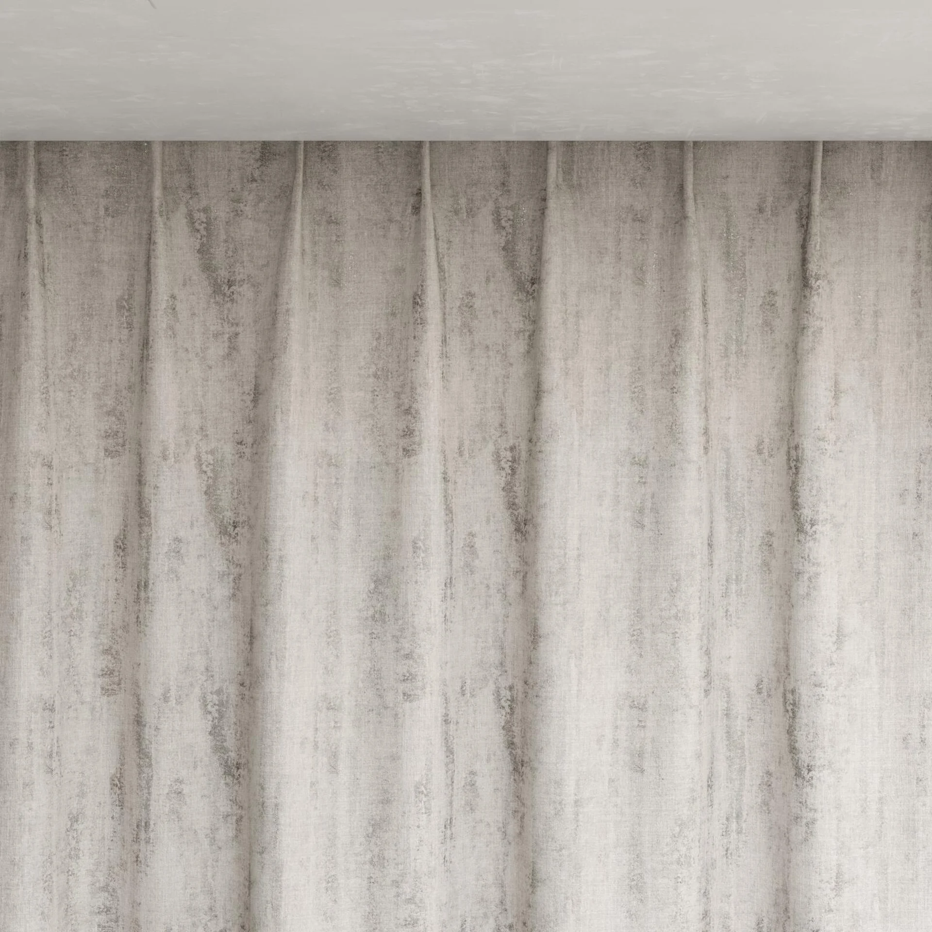 Top view of Distinguished Mist, pinch pleat
