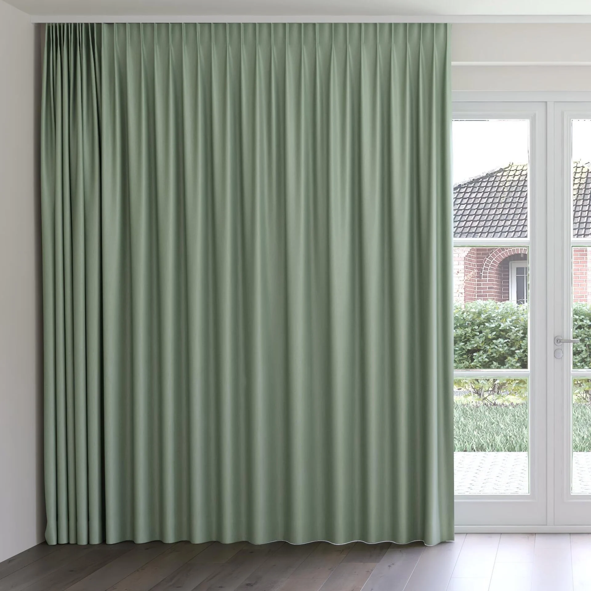 Front view of Naturama Agathe, on curtain rail