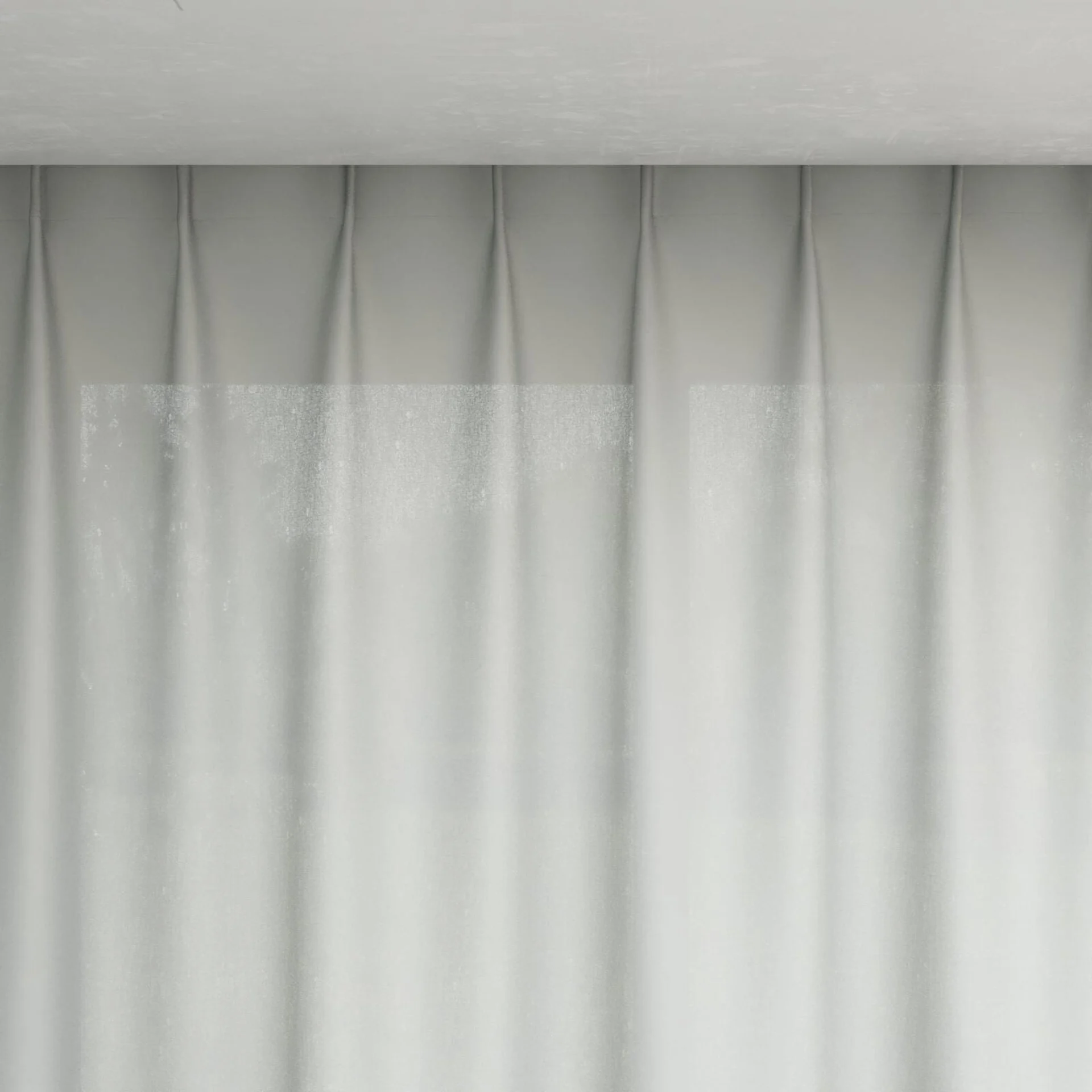 Top view of Linen Pumice, pinch pleat