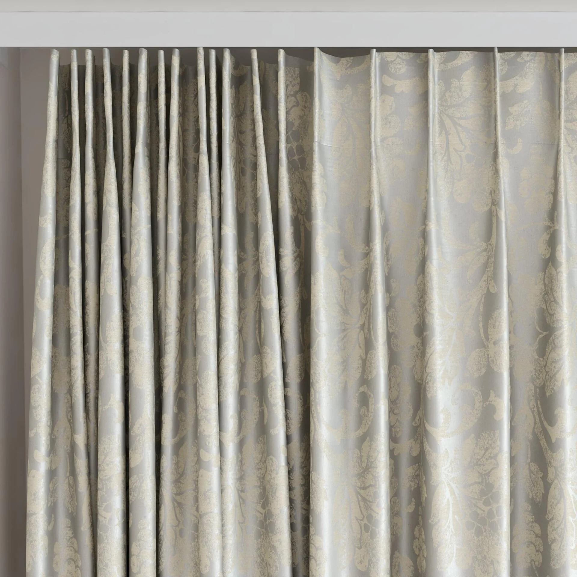 Top view of Florentine Sand, on curtain rail