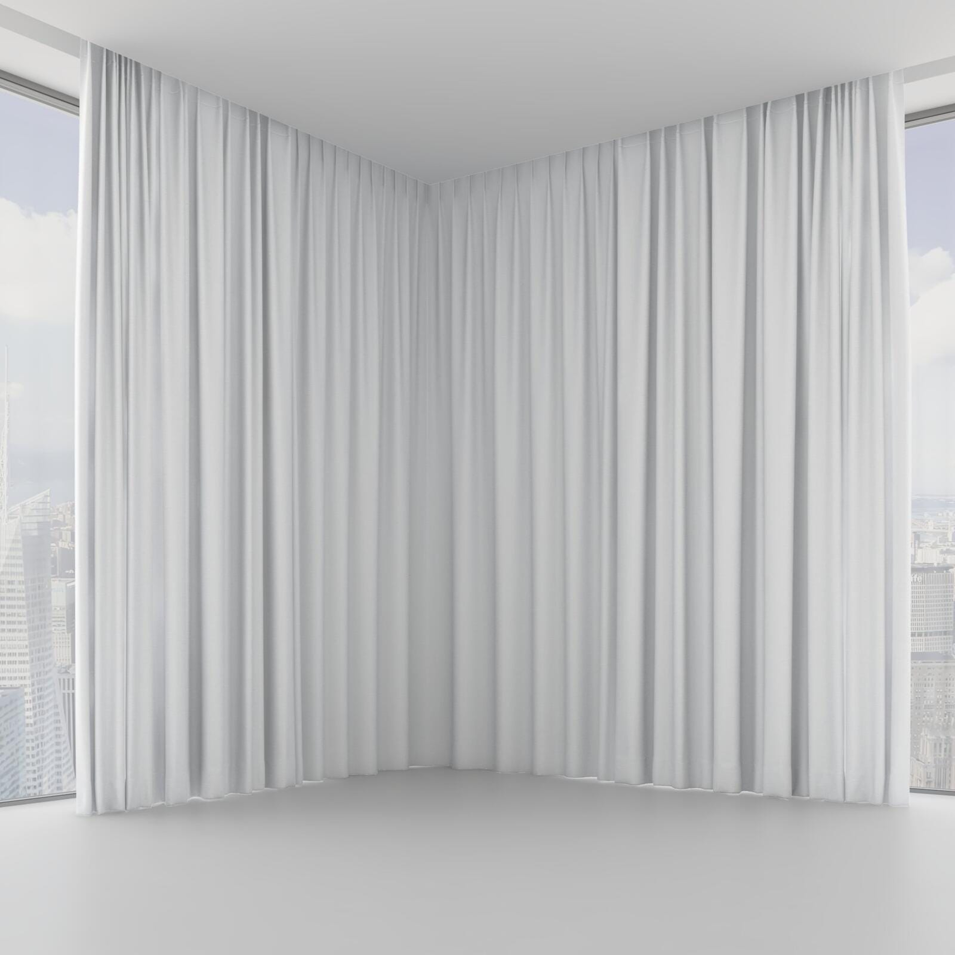 Front view of Atelier Snow, on hidden rail