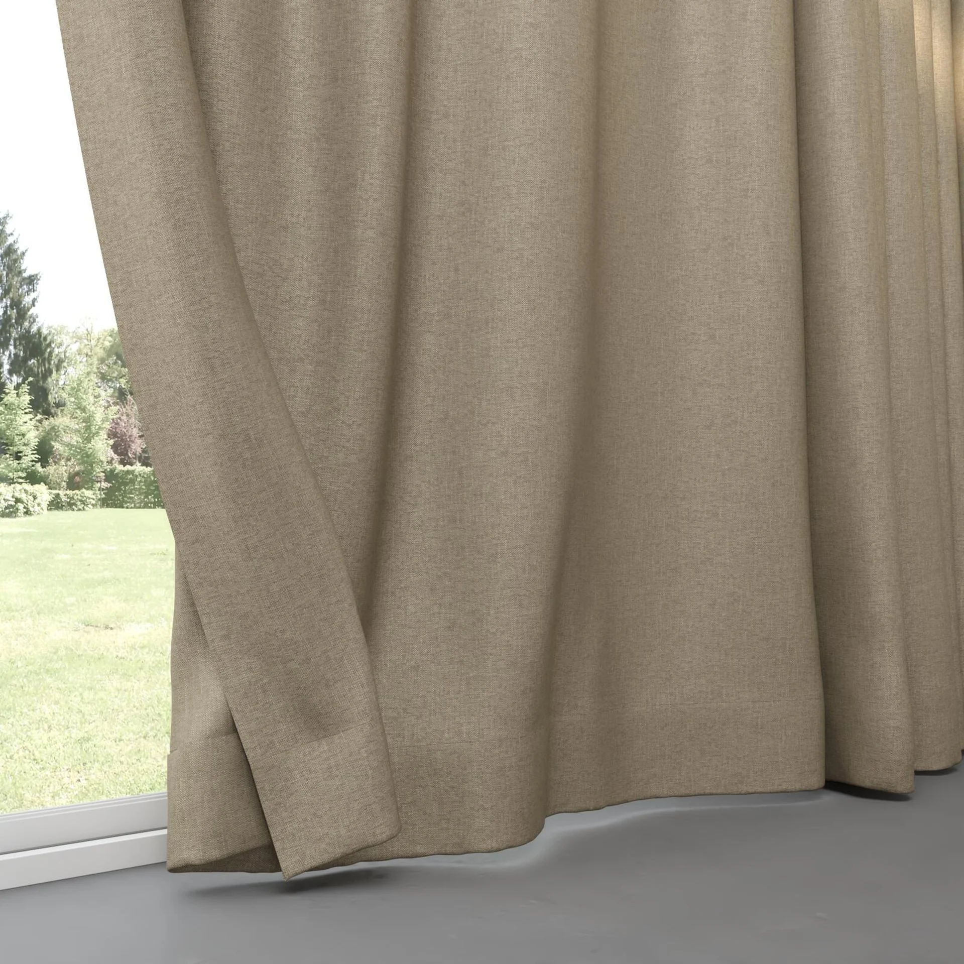 Bottom view of Perfecto Fossil, pinch pleat