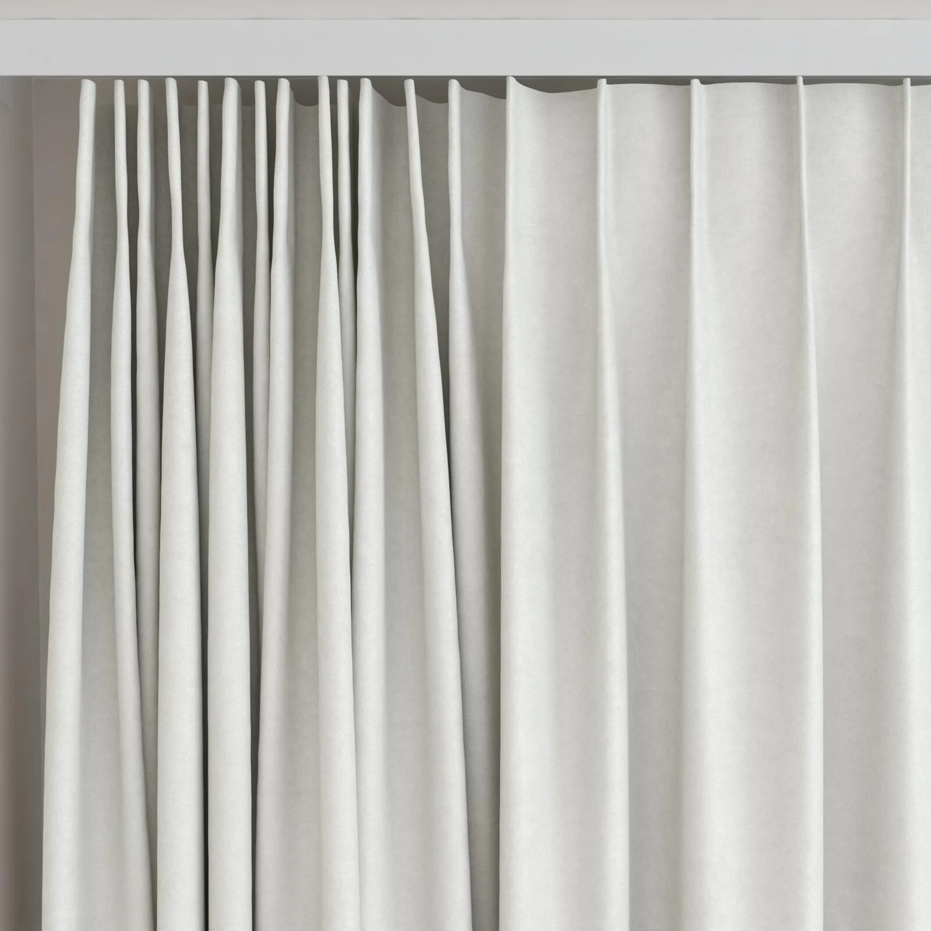 Top view of Peak Sterling, on curtain rail