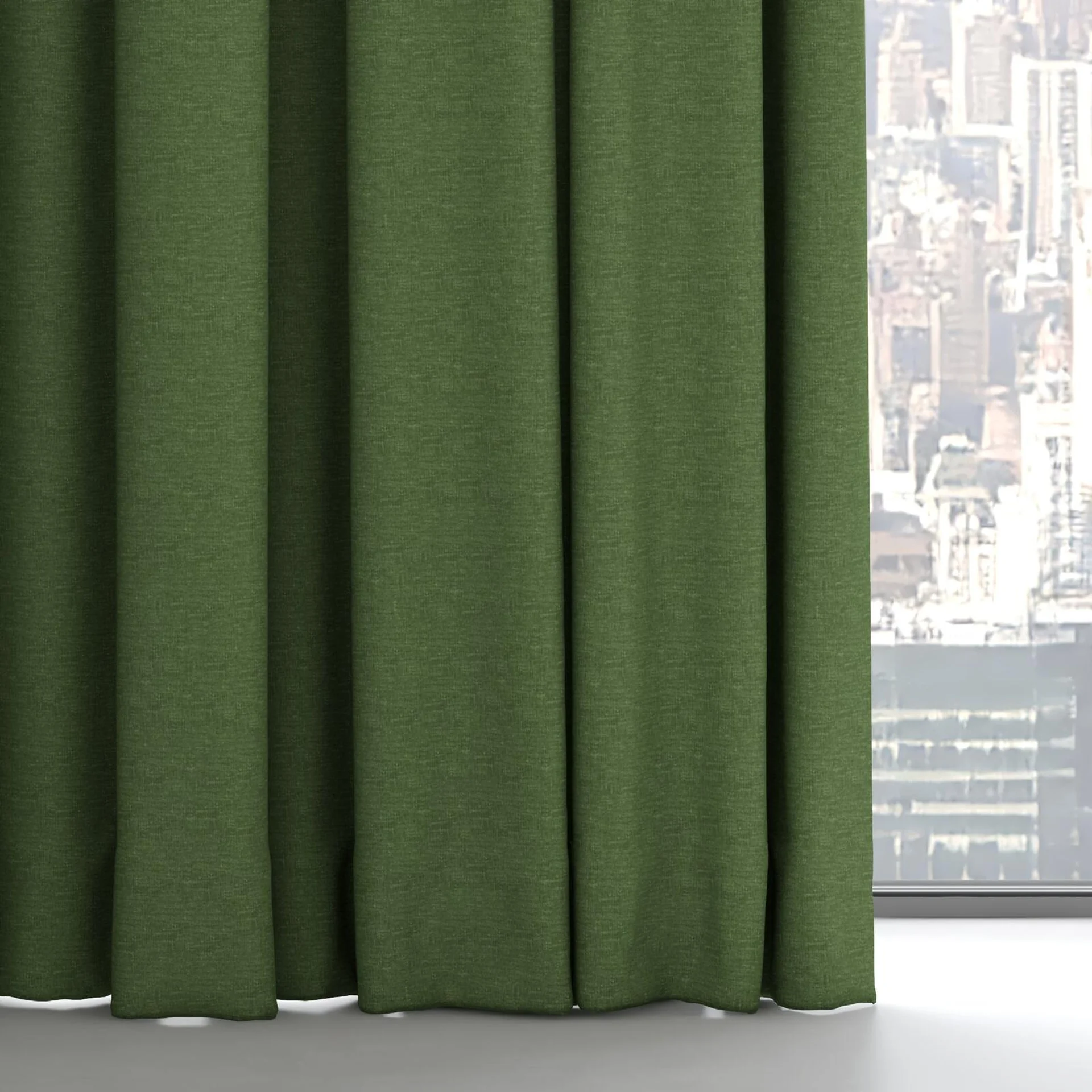 Bottom view of Coverlet Oasis, on hidden rail