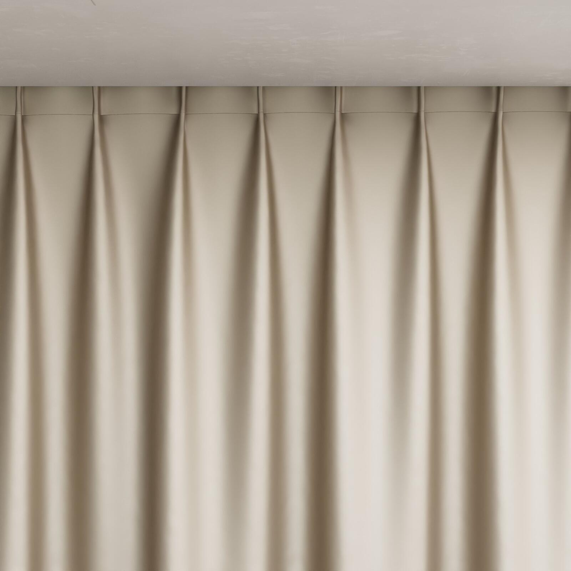 Top view of North Face Sand, pinch pleat
