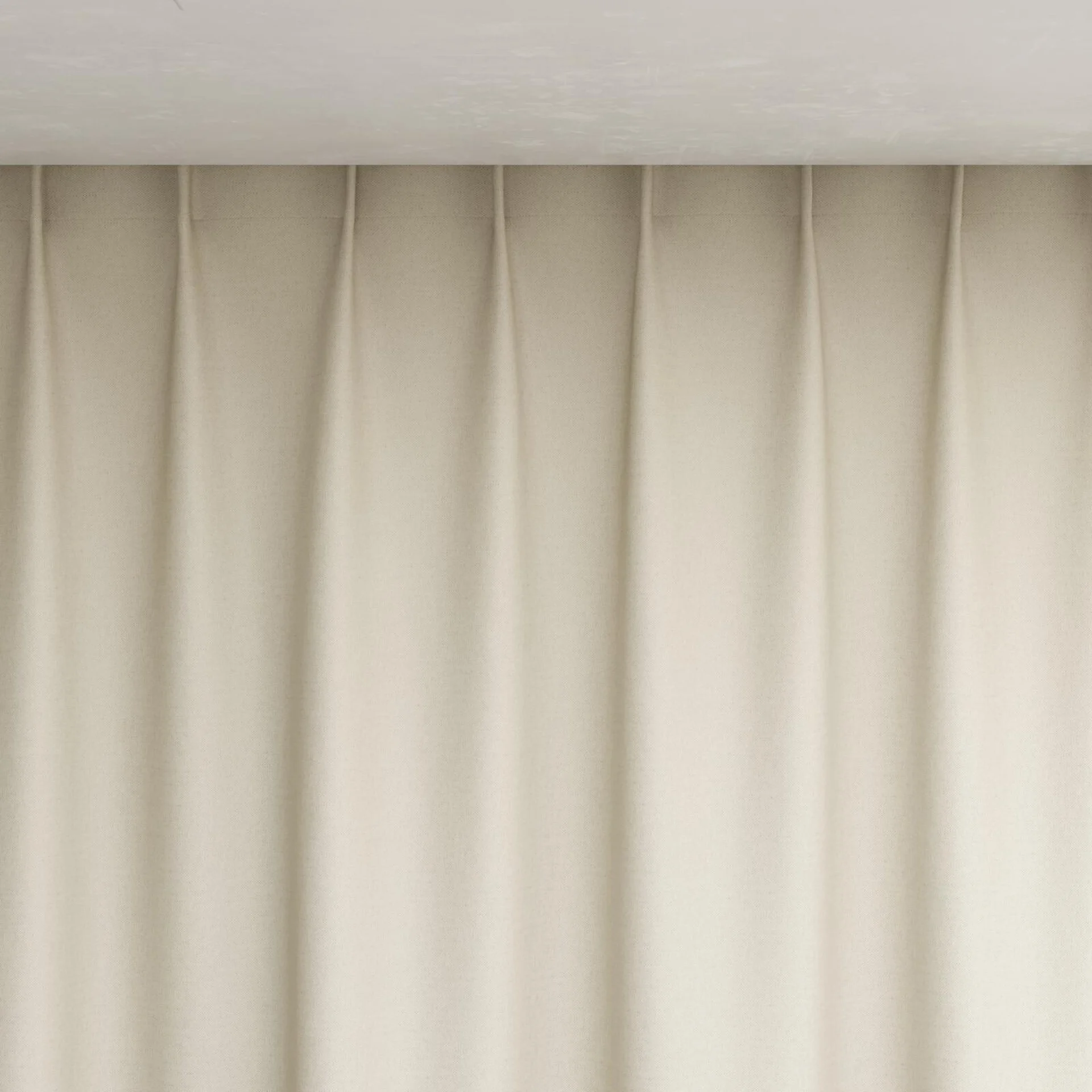 Top view of Urban Linen, pinch pleat