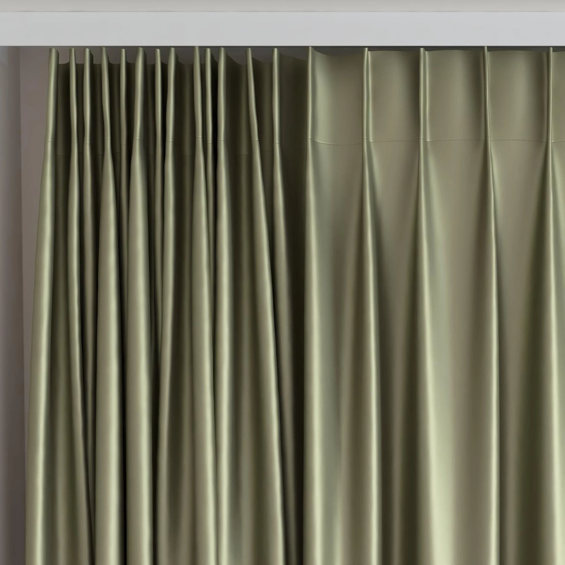 Top view of North Face Bronze, on curtain rail