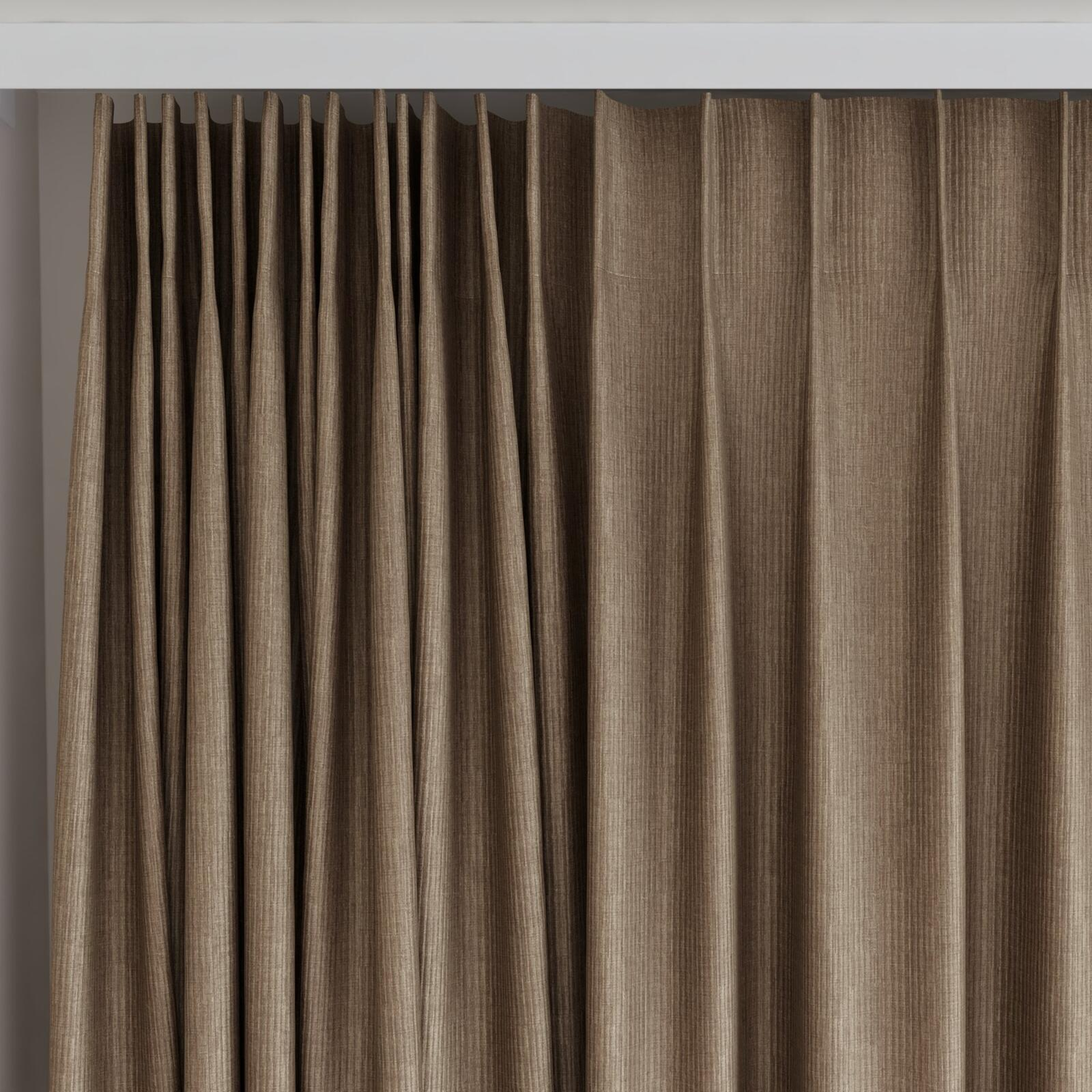 Top view of Hombre Otter, on curtain rail