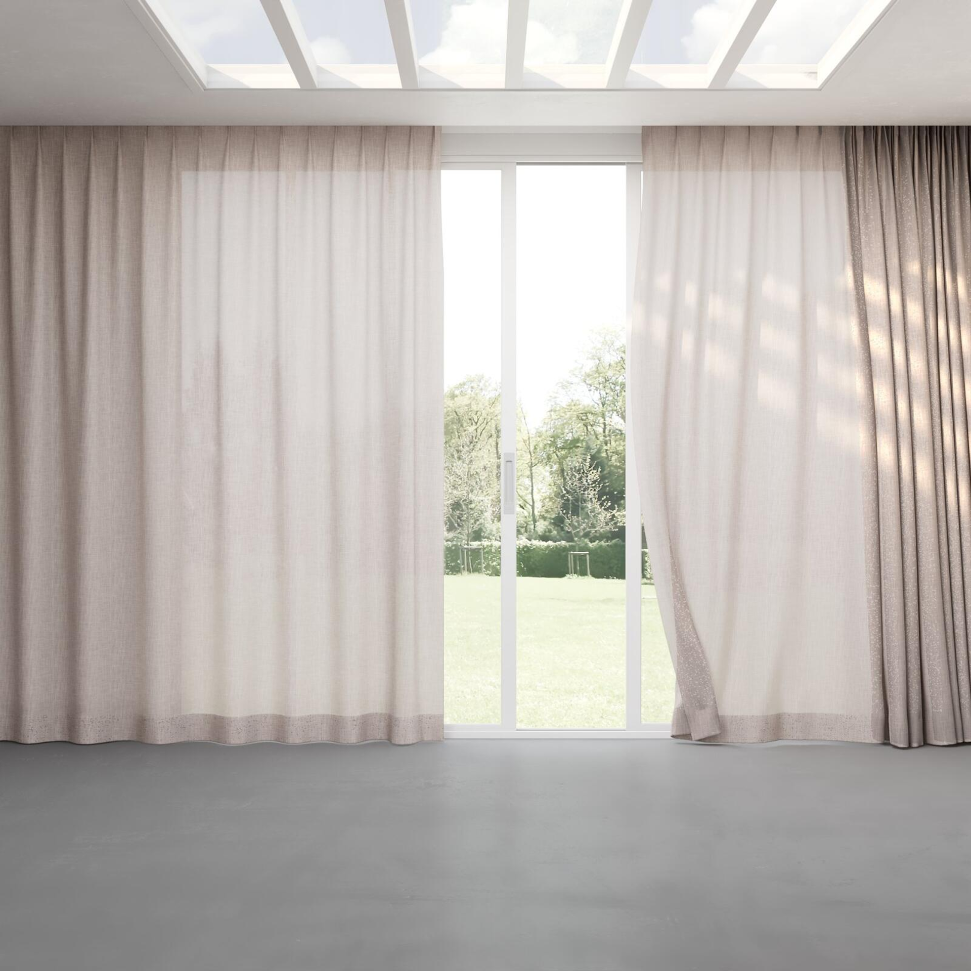 Full view of Motion Petal, pinch pleat
