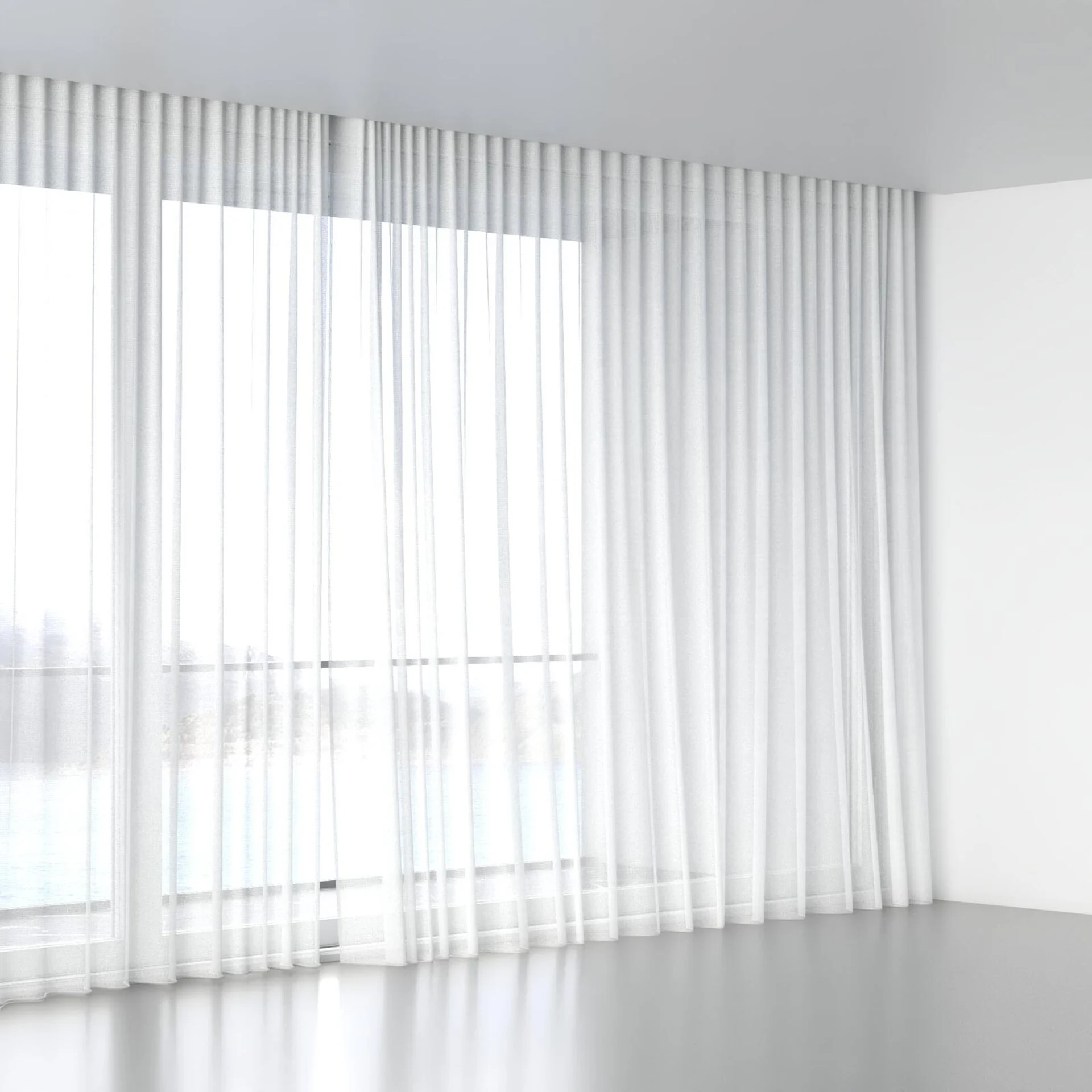 Full view of Mathilde Snow, wave pleat