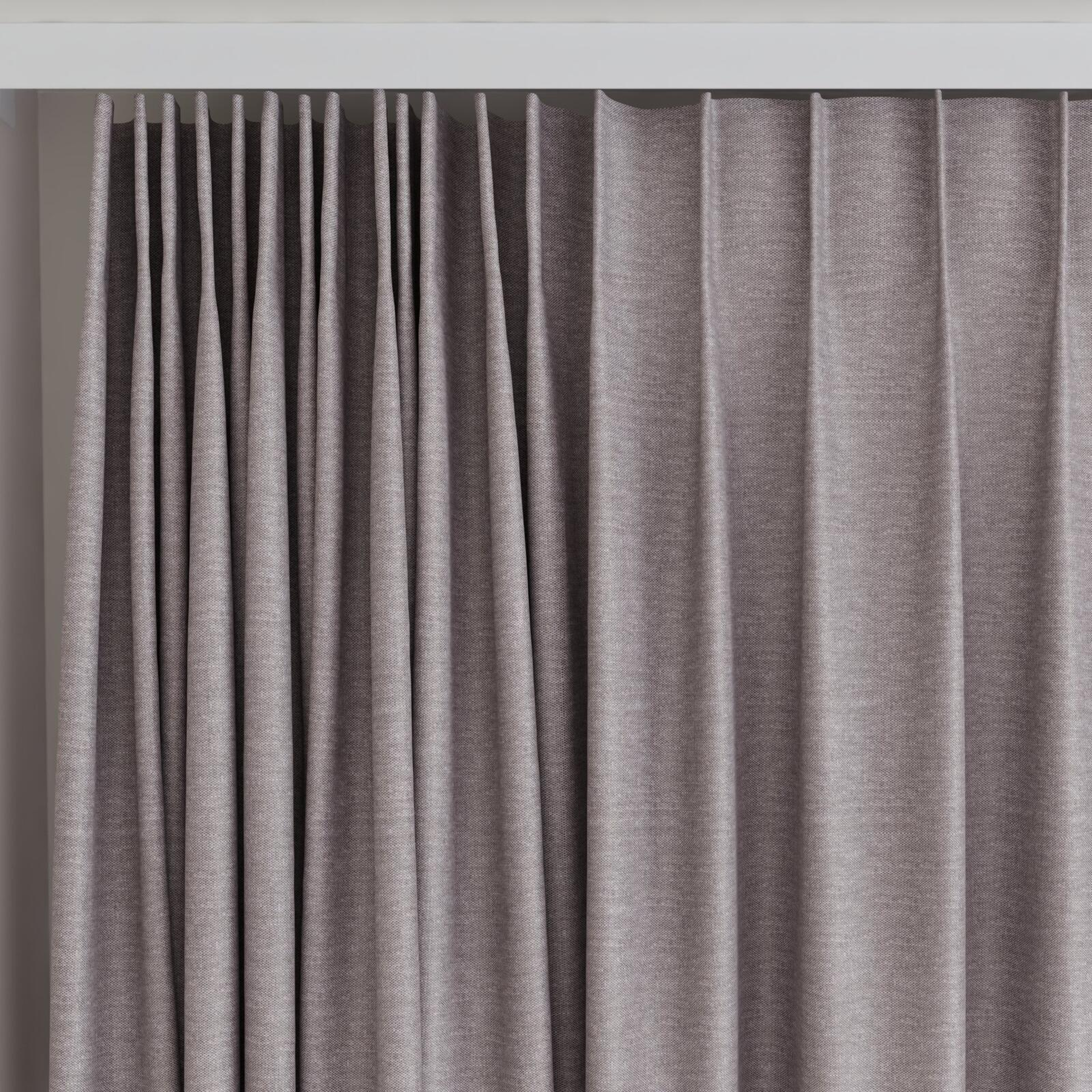 Top view of Goa Sparrow, on curtain rail
