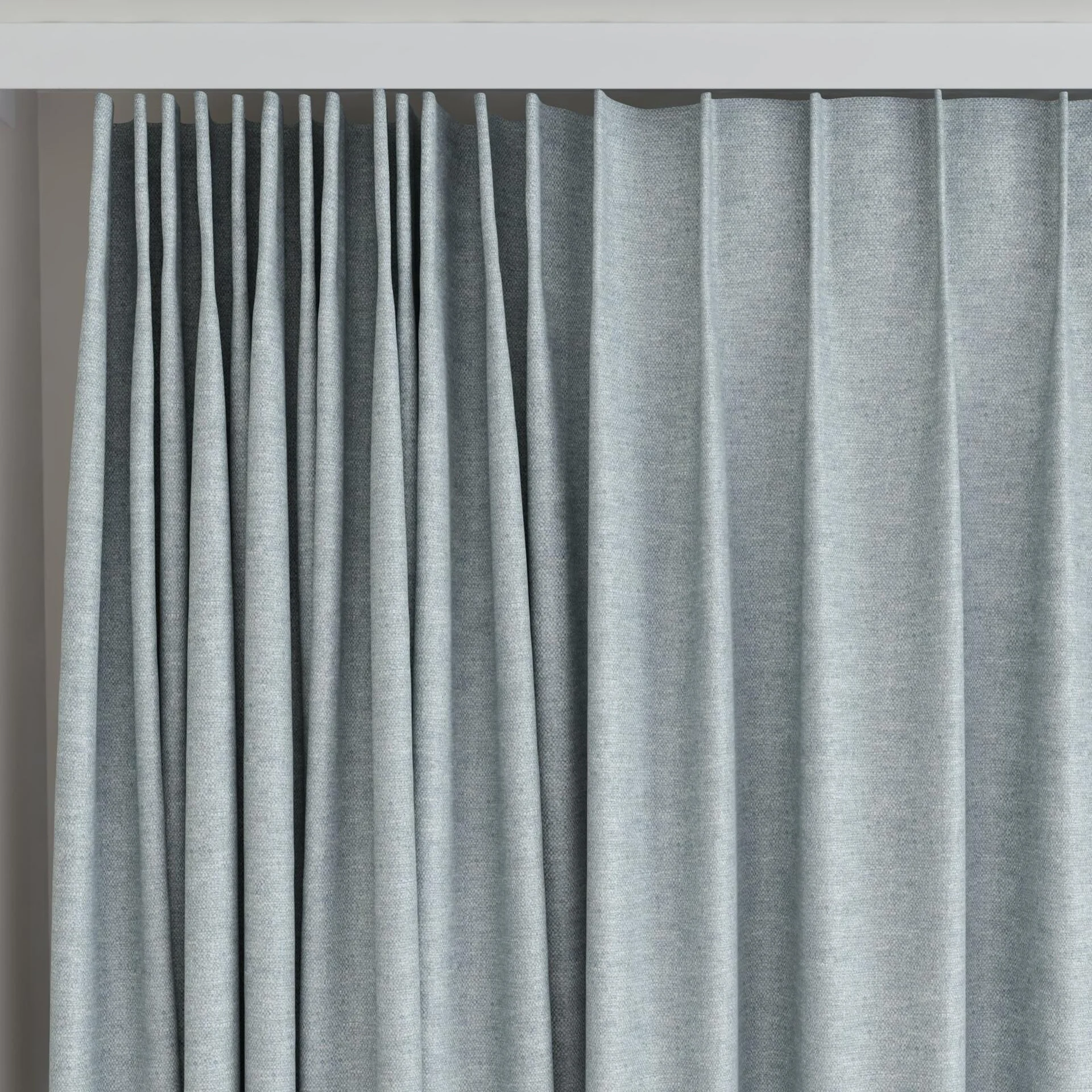 Top view of Colourwash Horizon, on curtain rail
