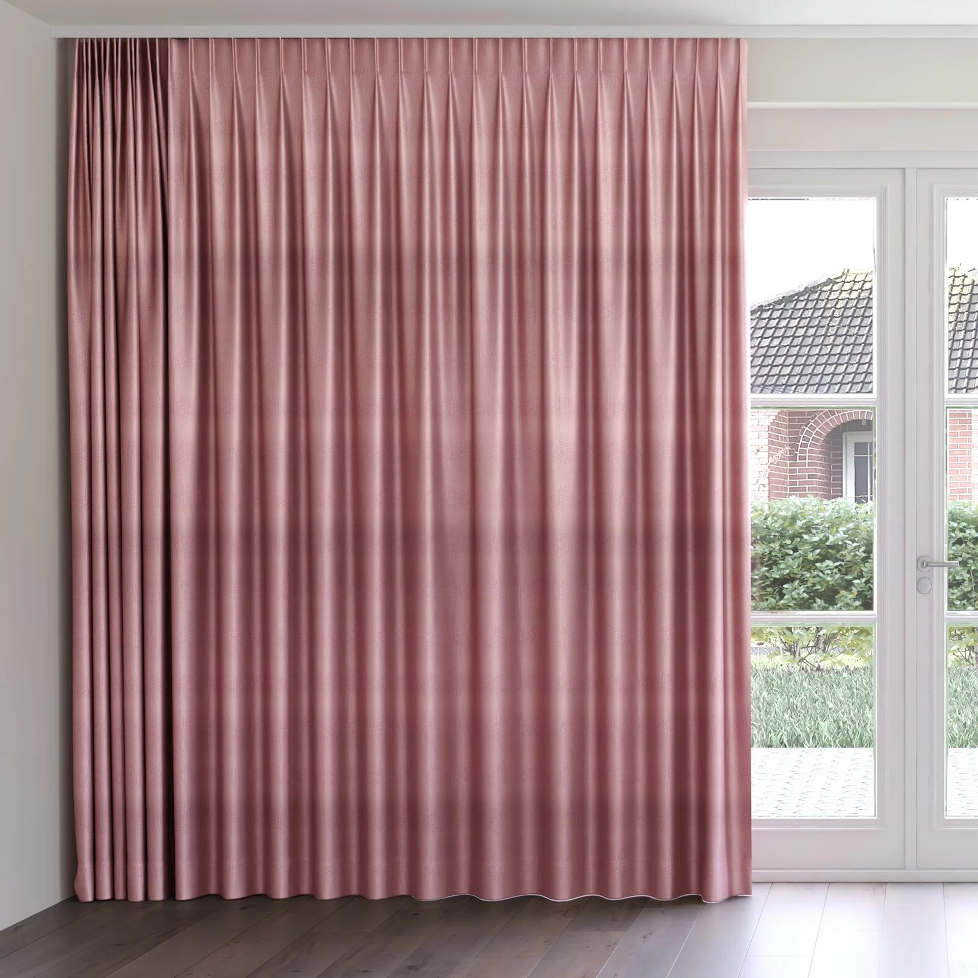 Front view of Glint Port, on curtain rail
