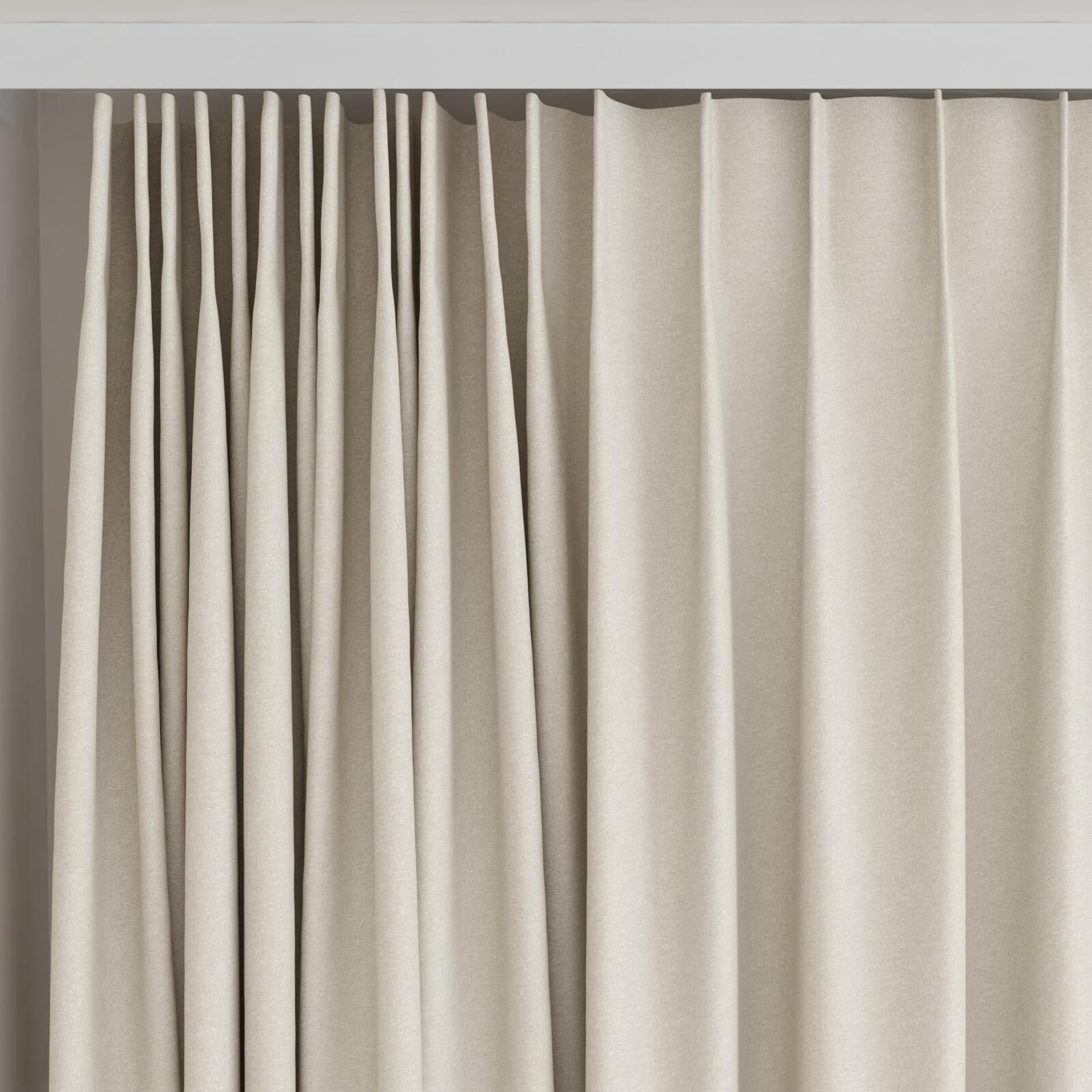 Top view of Recharge Marble, on curtain rail