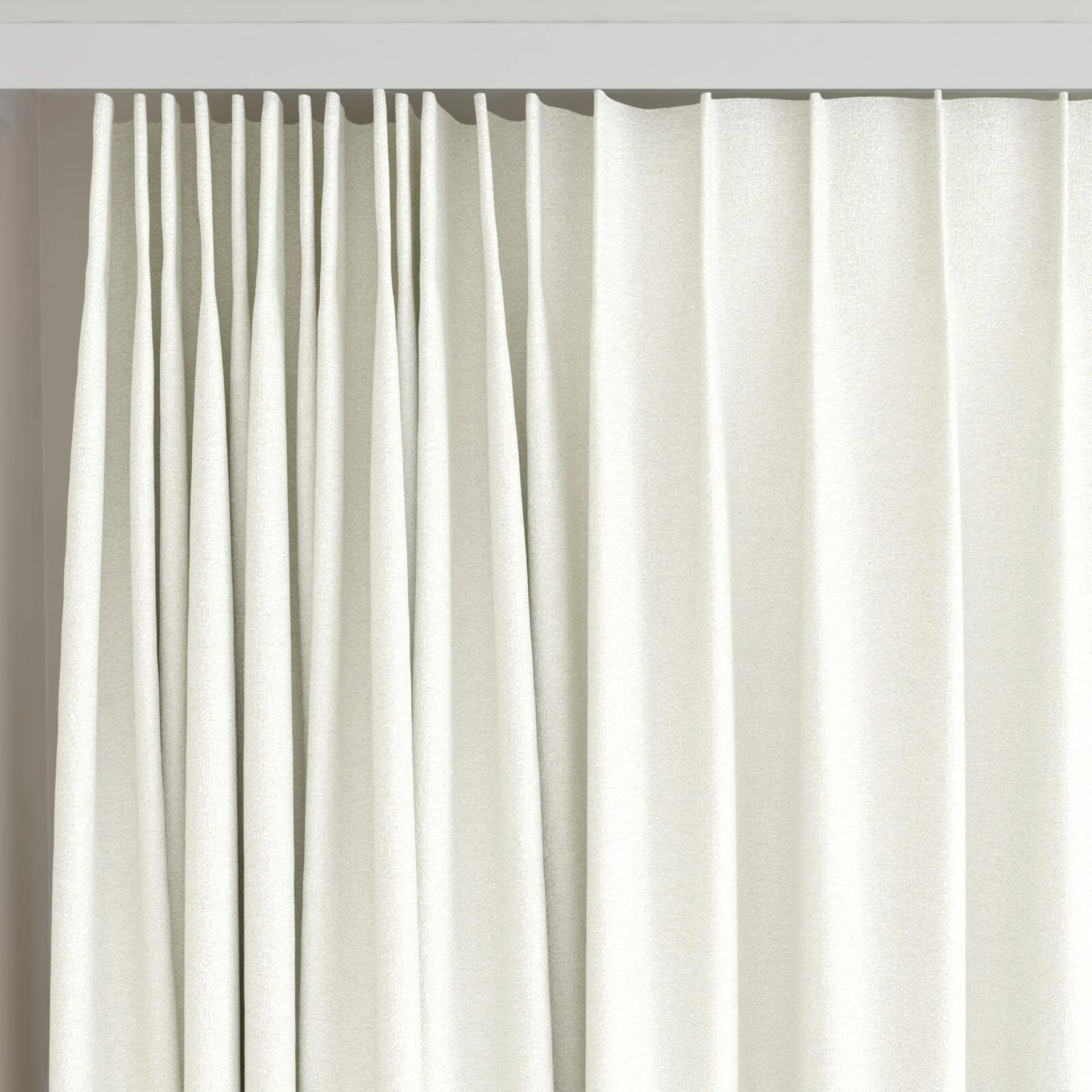 Top view of Bora Bora Pearl, on curtain rail