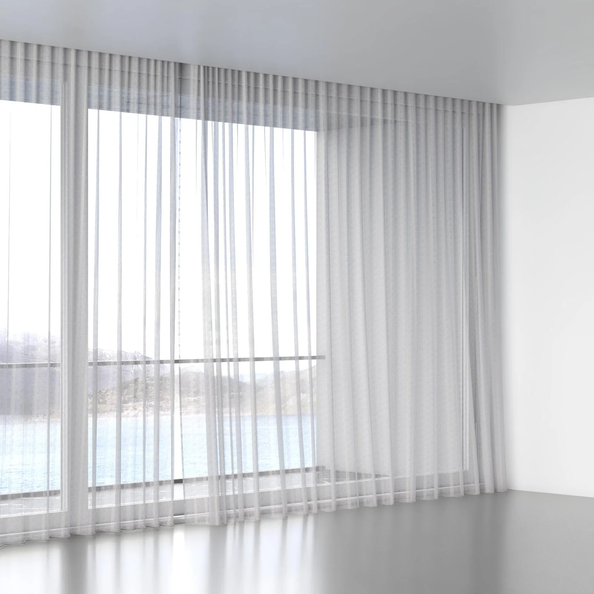 Full view of Camus Steel, wave pleat