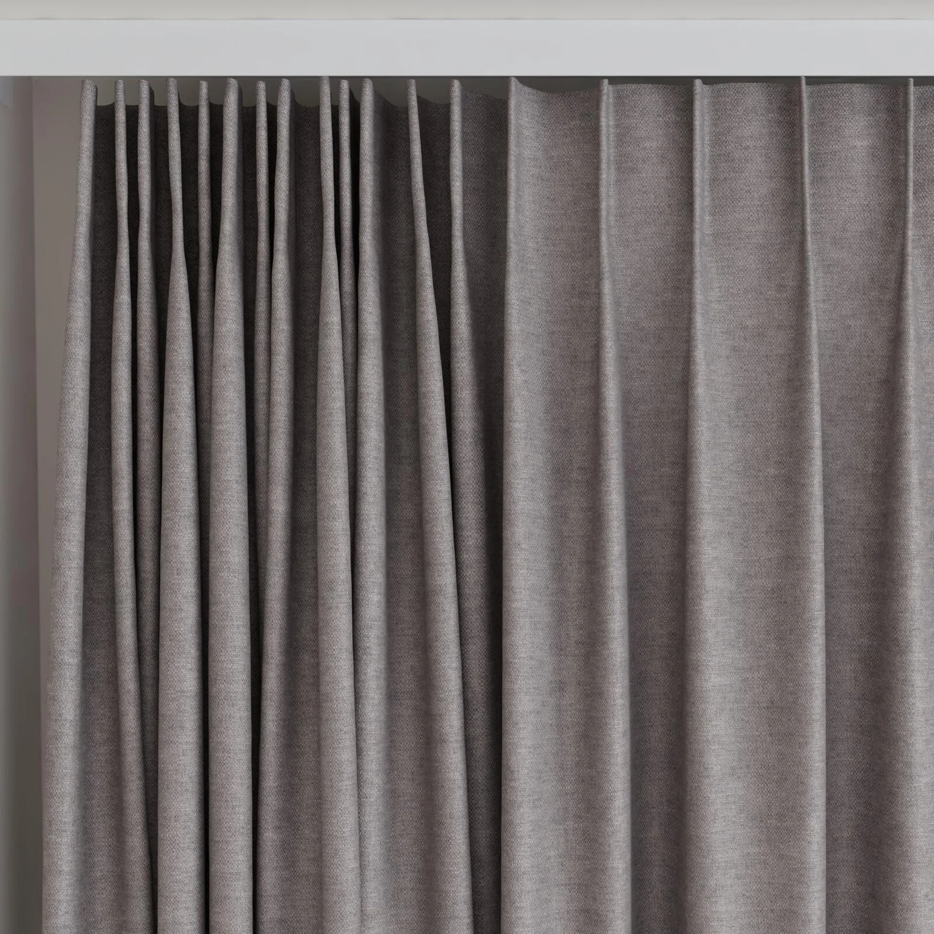 Top view of Colourwash Gull, on curtain rail