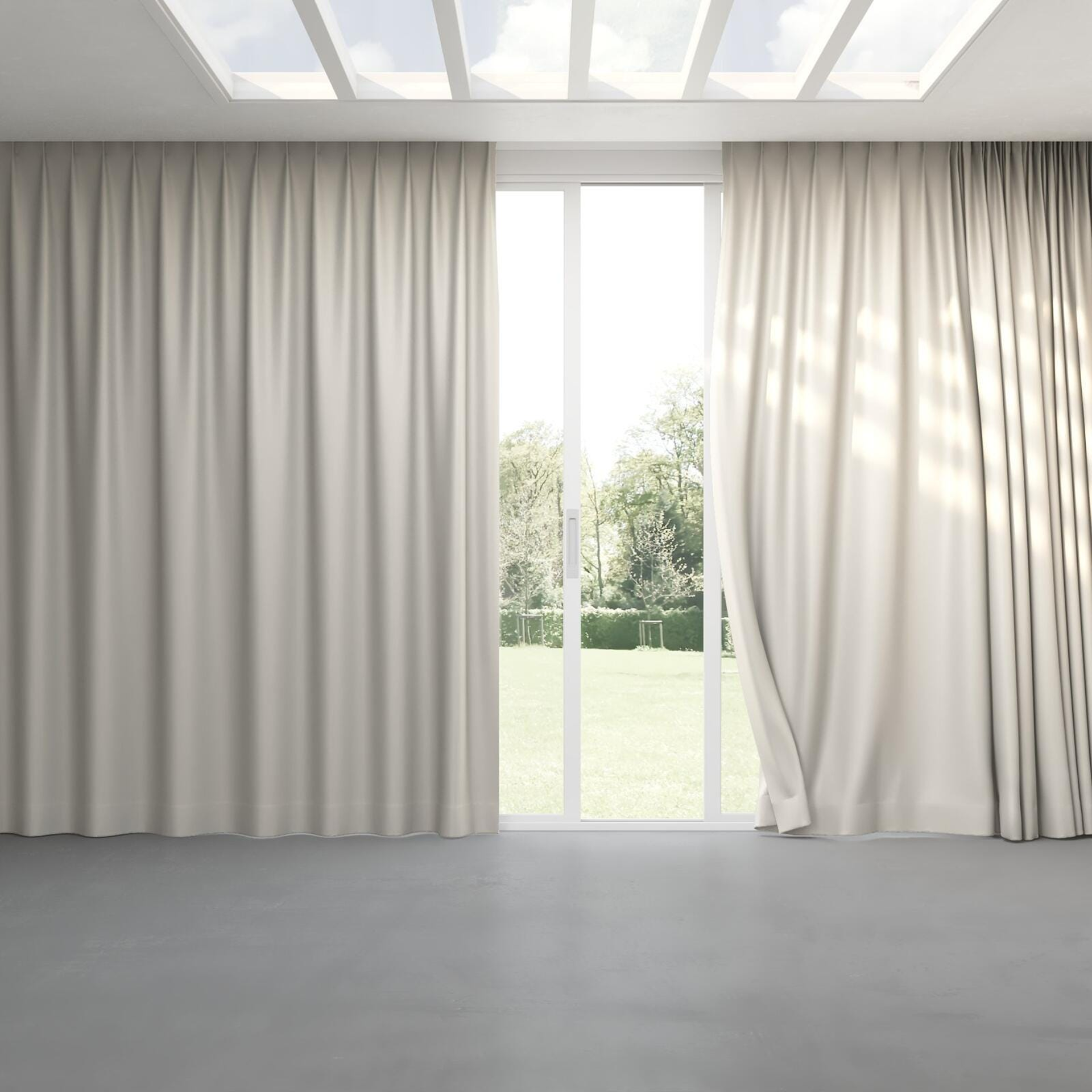 Full view of Atelier Oyster, pinch pleat
