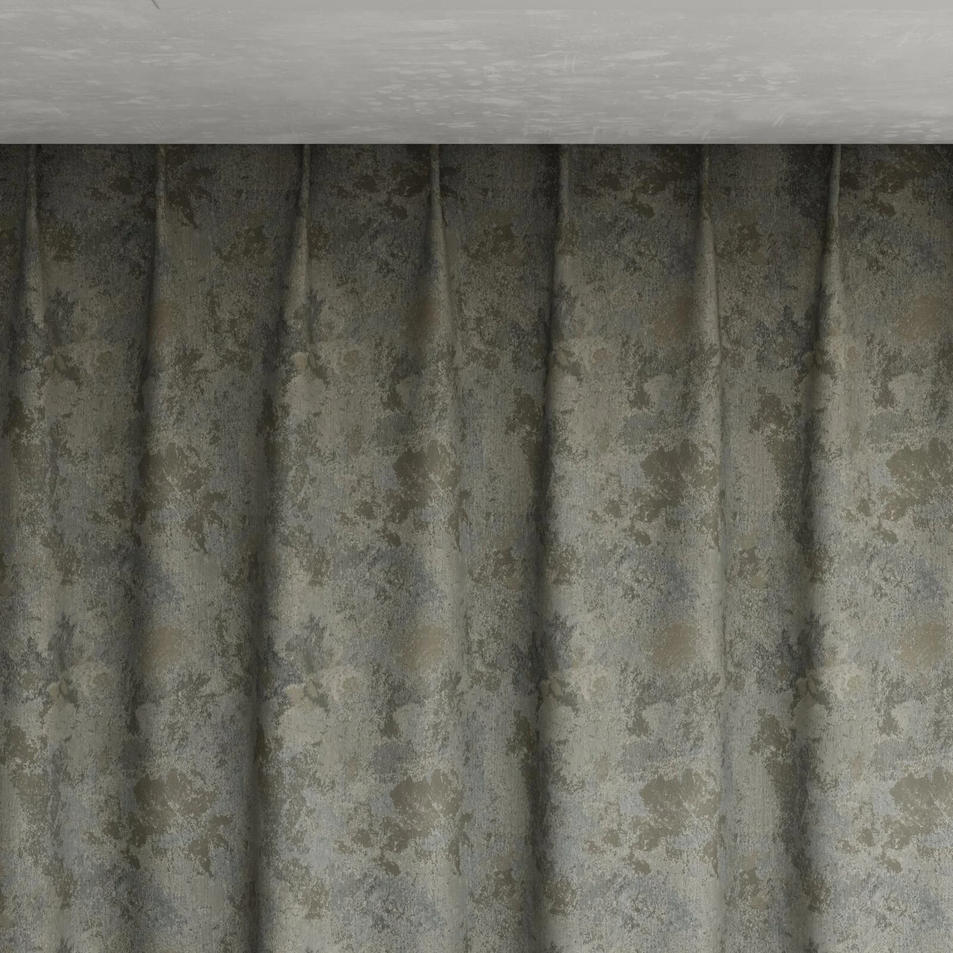 Top view of Joyce Metal, pinch pleat