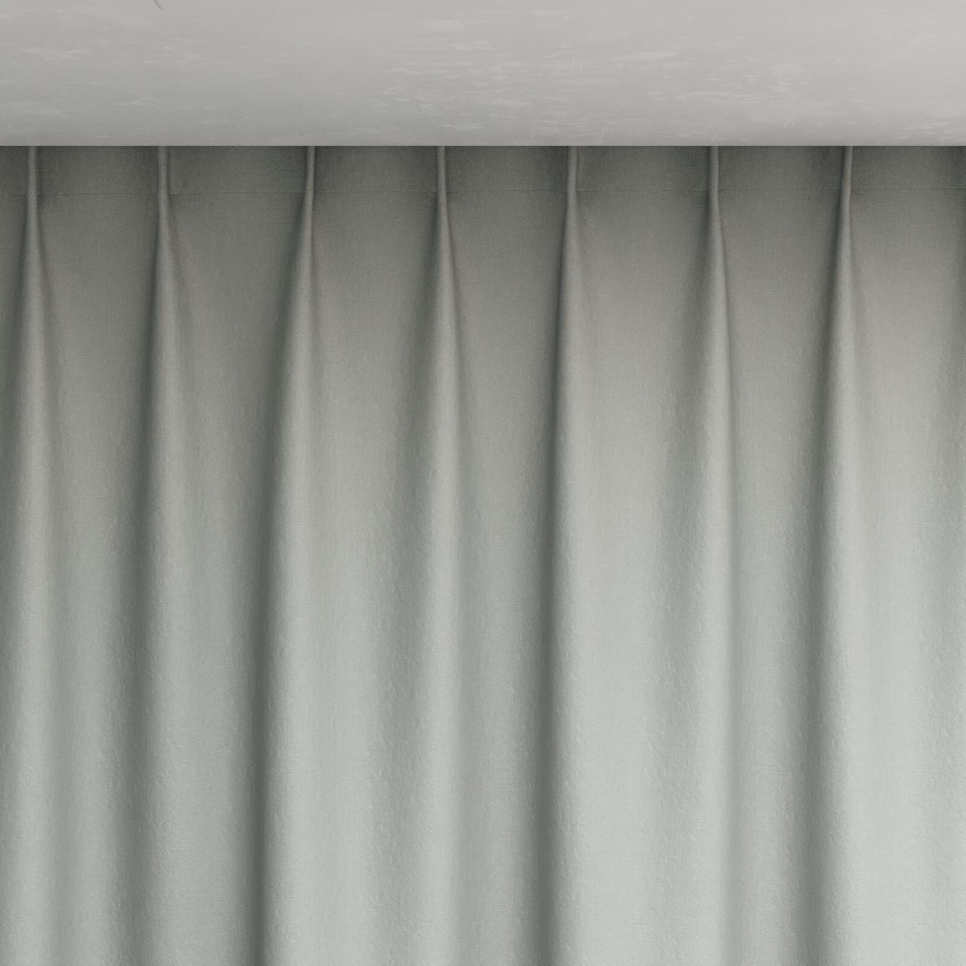 Top view of Eternal Pebble, pinch pleat