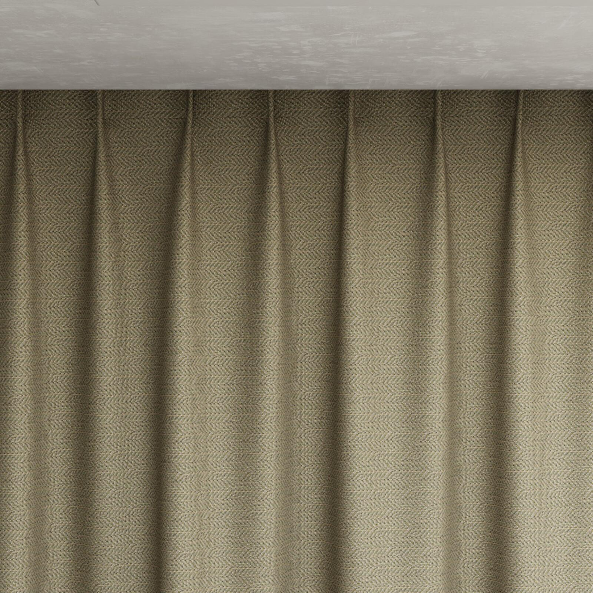 Top view of Kaomoji Camouflage, pinch pleat