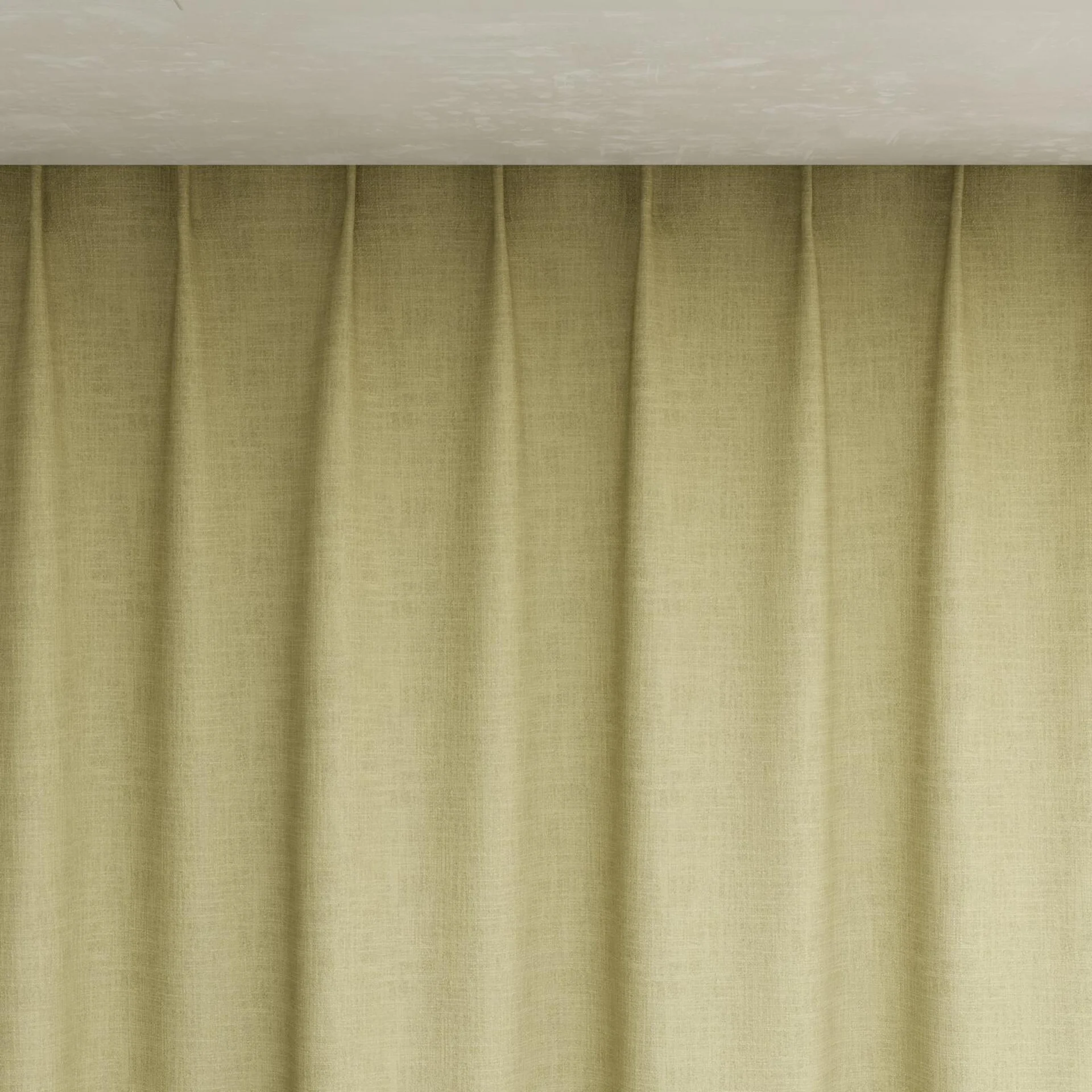 Top view of Mauritius Linden, pinch pleat