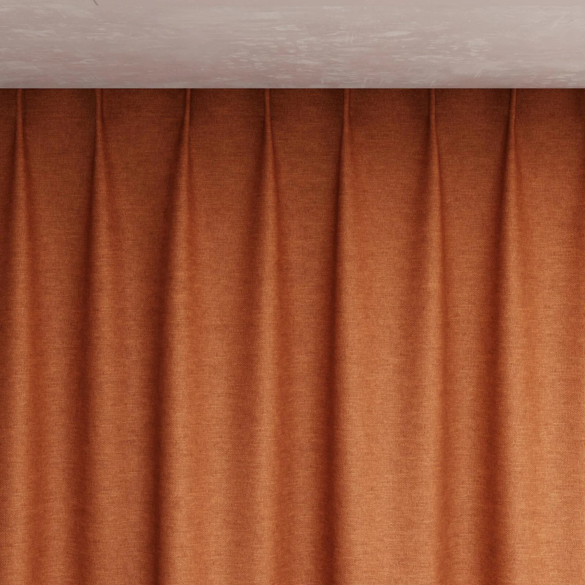 Top view of Colourwash Sienna, pinch pleat